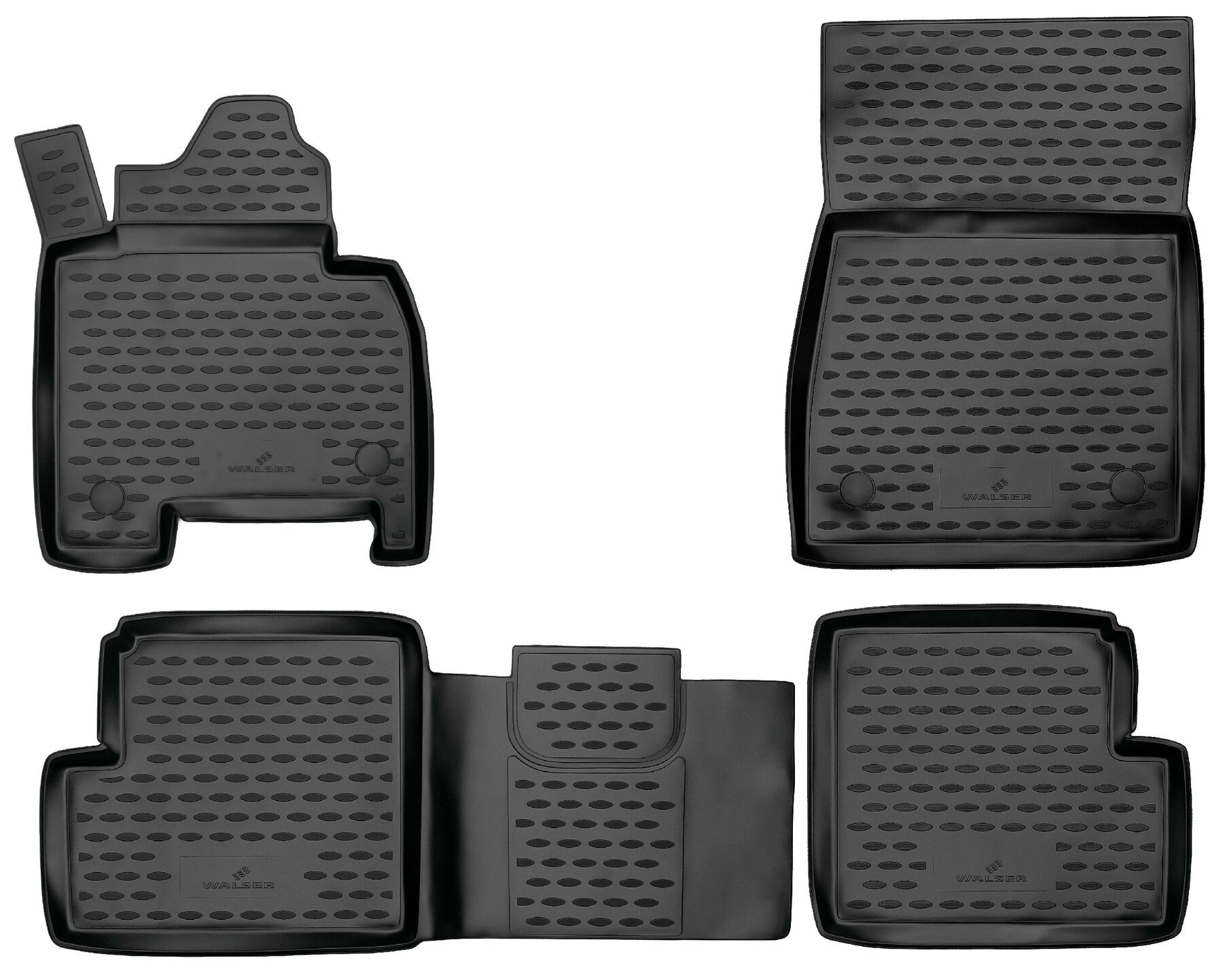 Rubberen Voetmatten XTR geschikt voor Mercedes-Benz G-Klasse (W463) Facelift 2007 - Facelift 2018, 1. Generatie,