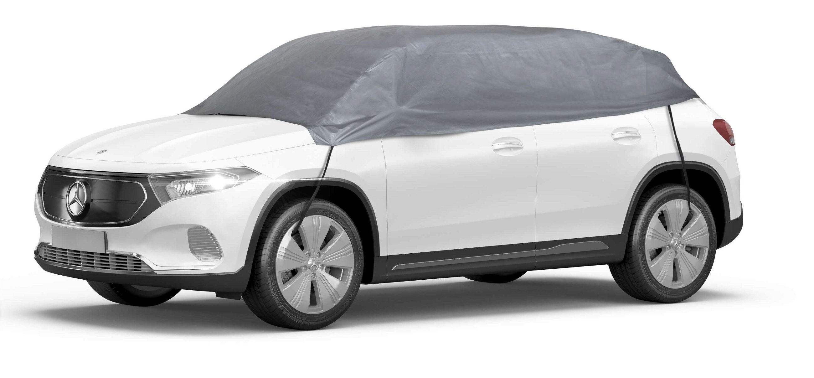 Car cover All Weather Basic, car cover half garage size L grey