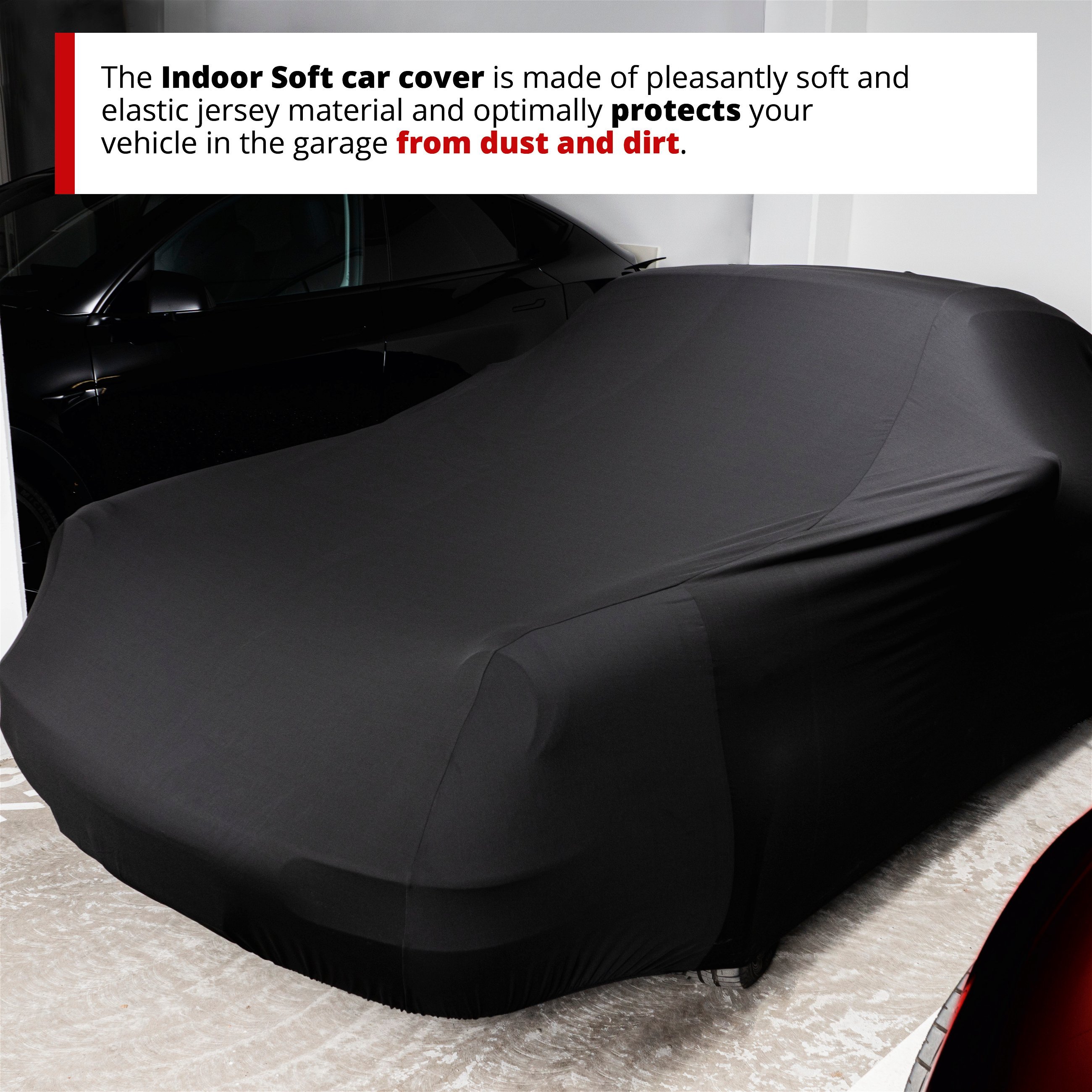 Car tarpaulin Indoor Soft SUV size XL black