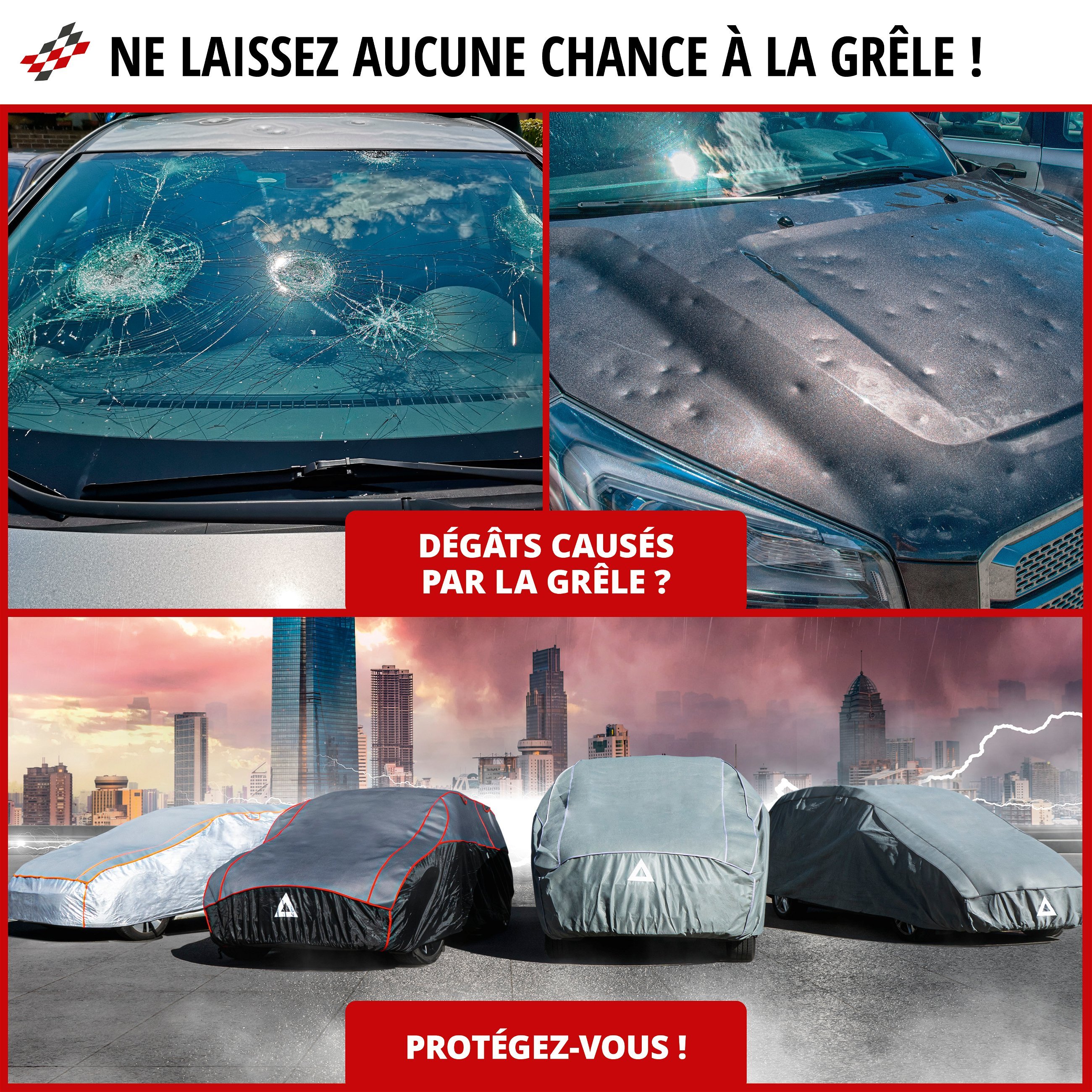 Bâche de Bus anti-grêle Hybrid UV Protect taille L