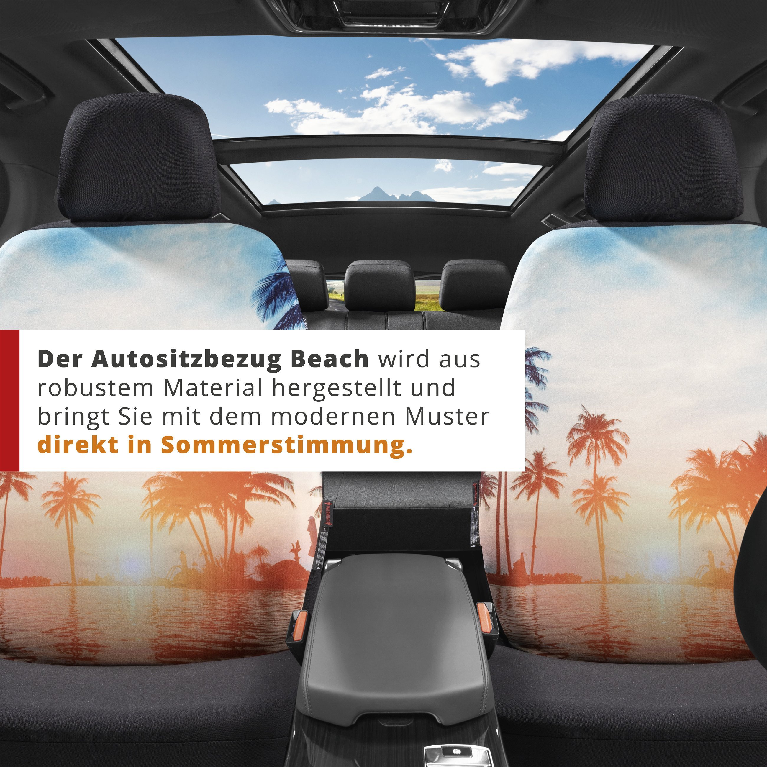 Autositzbezug Beach, PKW-Schonbezug Einzelsitz Beach-Design, Autositzbezug  Beach, PKW-Schonbezug Einzelsitz Beach-Design, Stoff Sitzbezüge, Sitzbezüge und Sitzauflagen für PKWs, Autositzbezüge & Auflagen