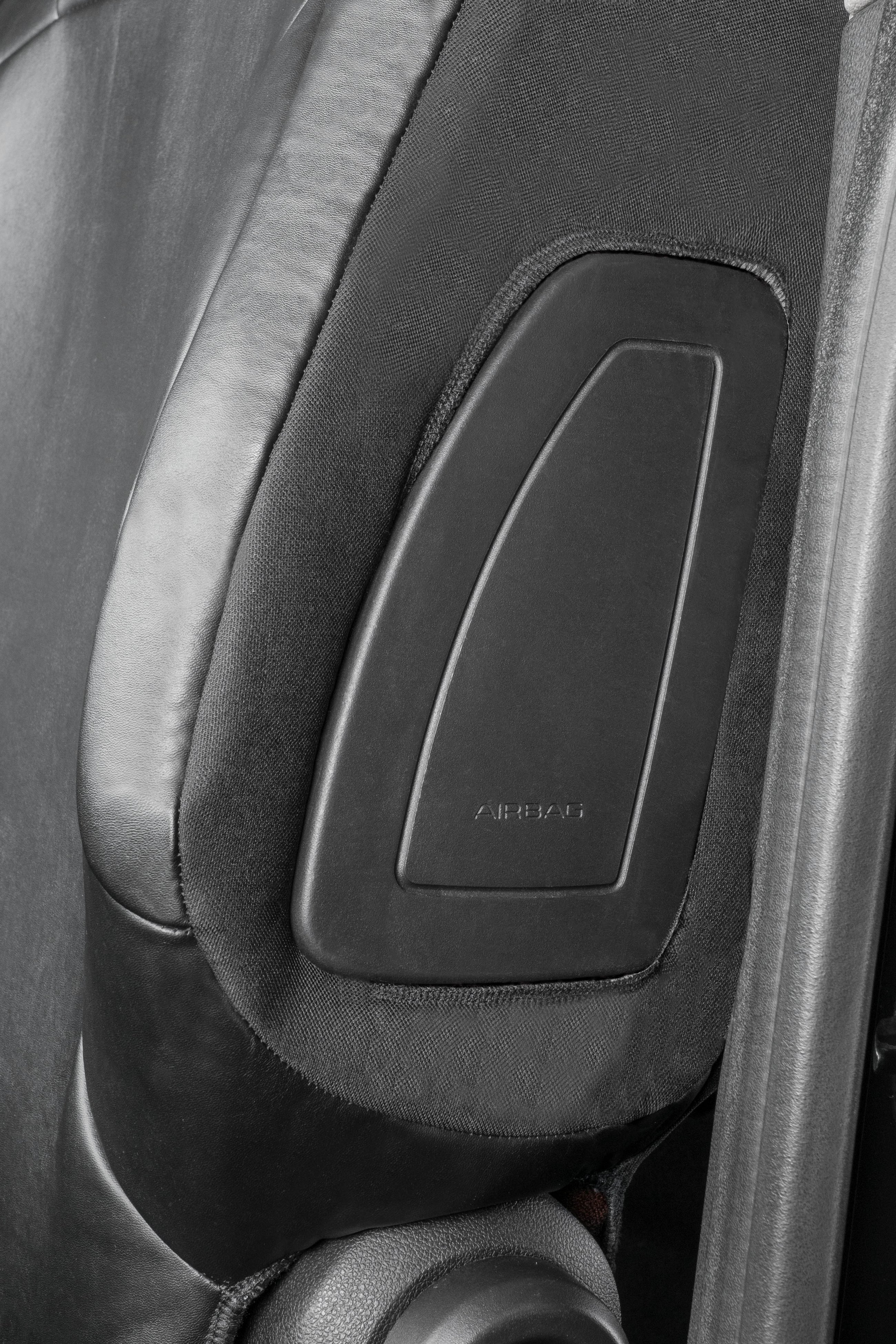 Autostoelhoes Transporter Fit Kunstleer antraciet geschikt voor Citroen Berlingo, 2 Enkele zetele front