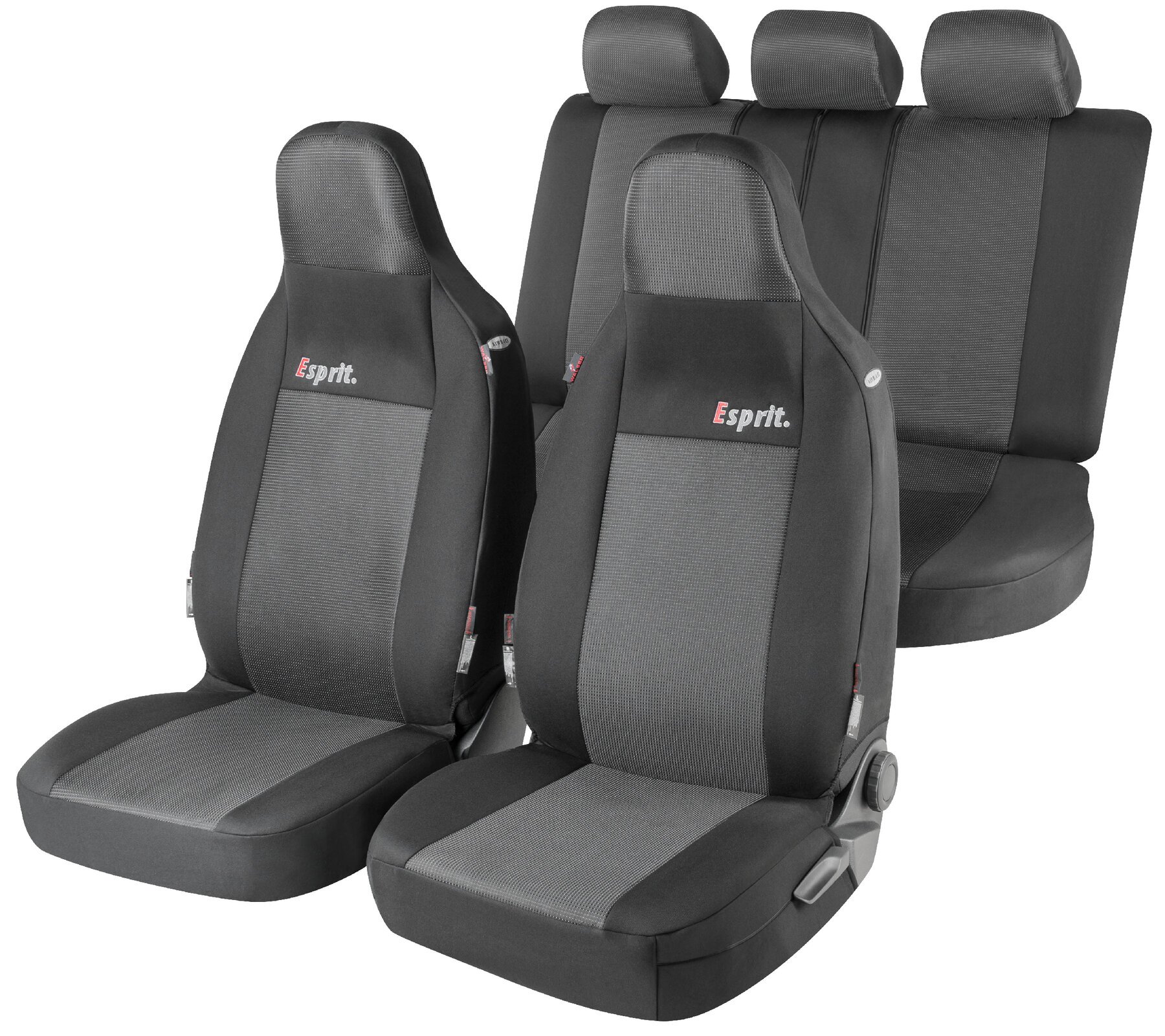 ZIPP IT Premium Esprit car seat covers complete set with zip system, highback seats