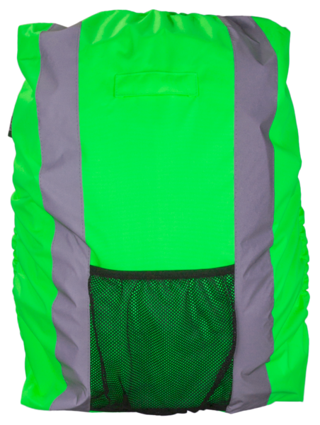 Reflektierende Rucksackhülle grün 30L