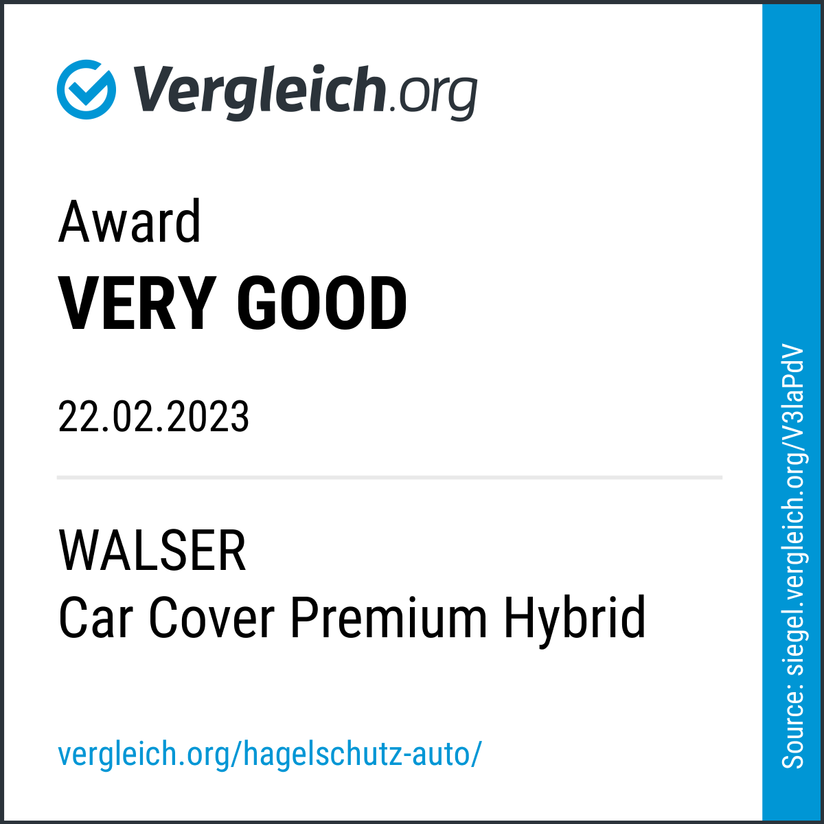 Car hail protection cover Premium Hybrid size S
