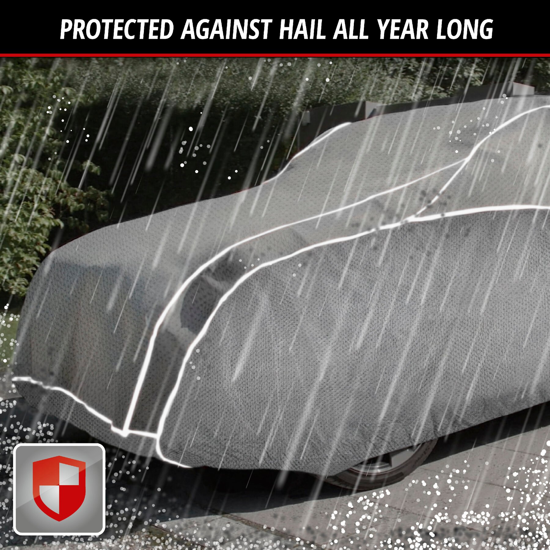Car hail protection tarpaulin Hybrid UV Protect SUV size L