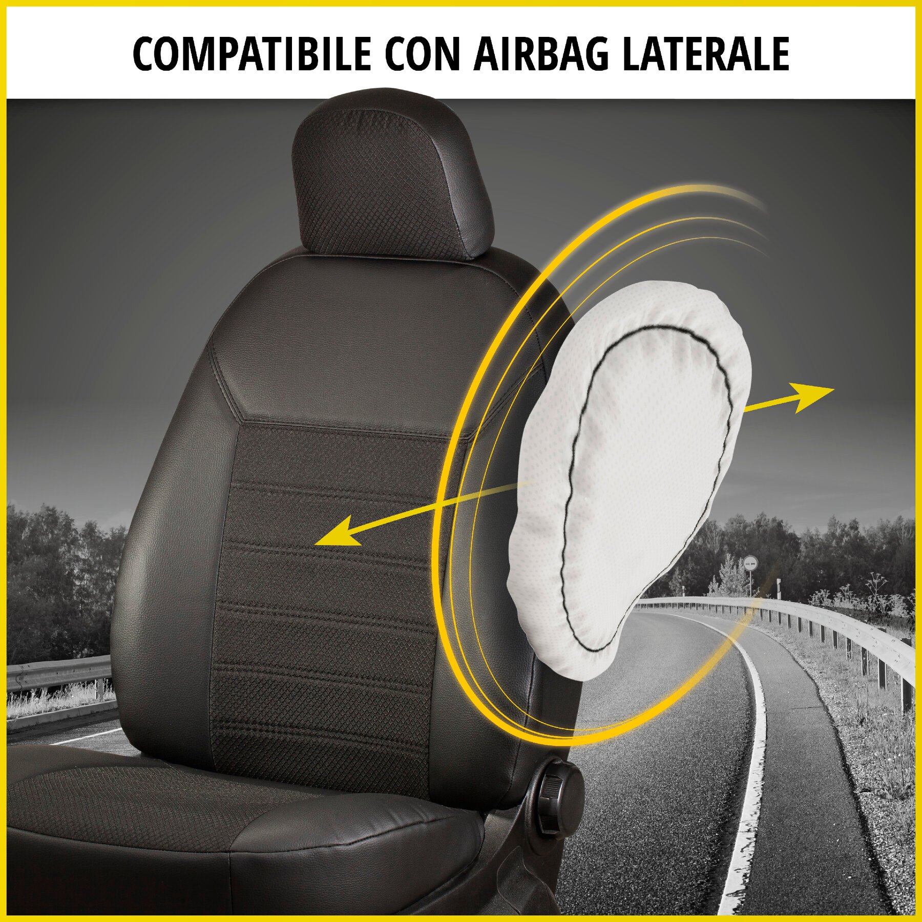 Premium Coprisedili per Renault Trafic sedile singolo e panca doppia anteriore pieghevole 2014- Oggi