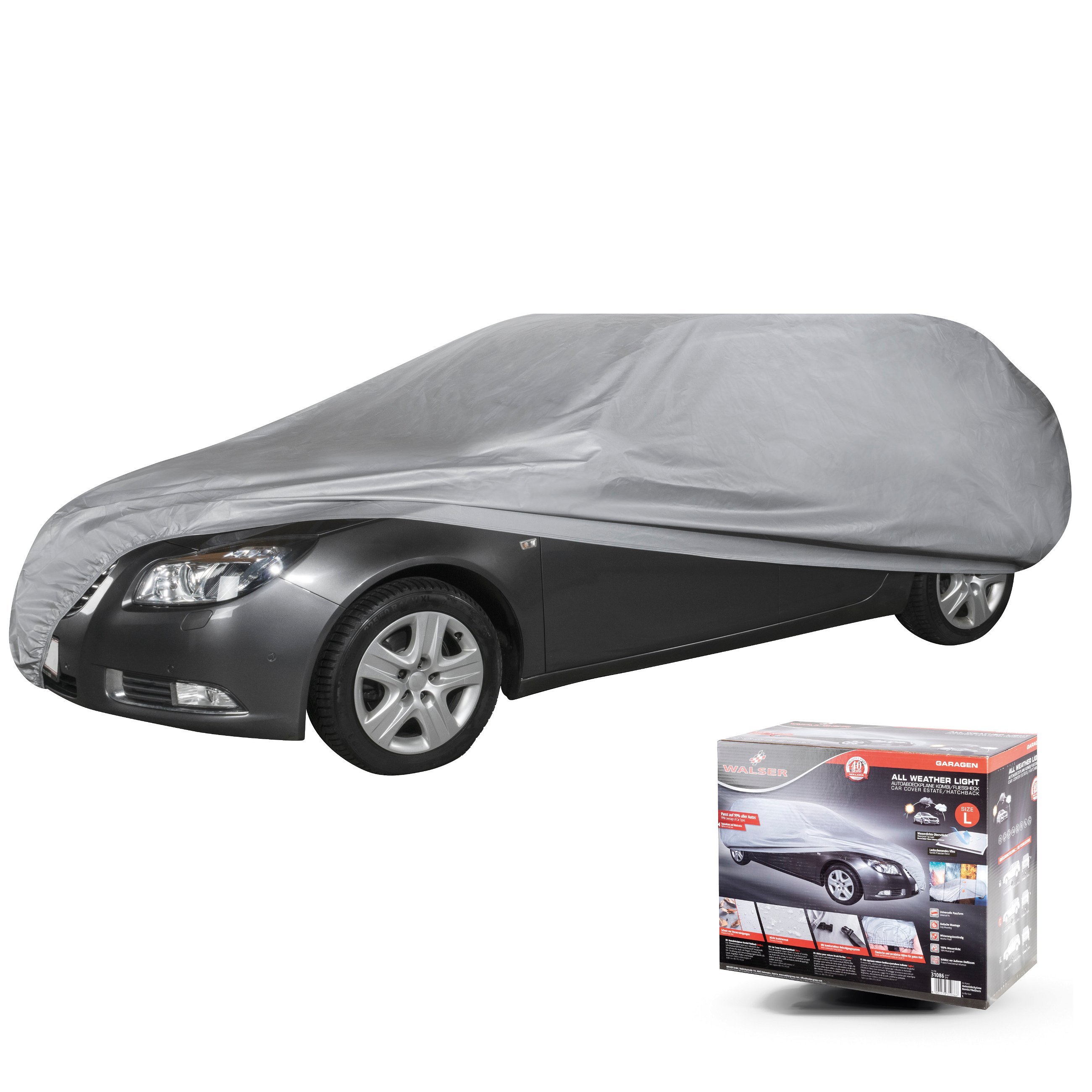 Telone protettivo All Weather Light Kombi Dimensioni garage completo L grigio chiaro