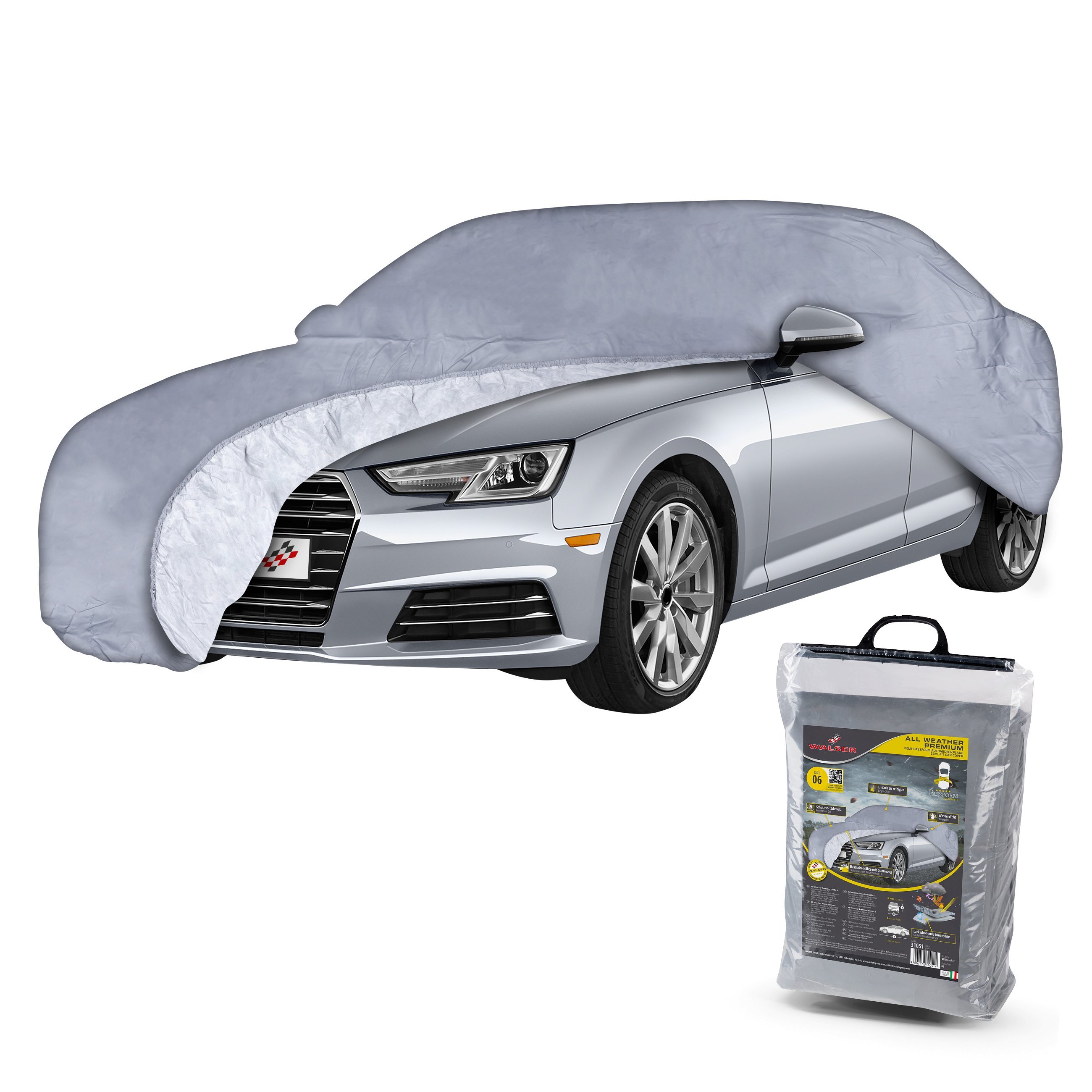 Car cover All Weather Premium size 6 grey