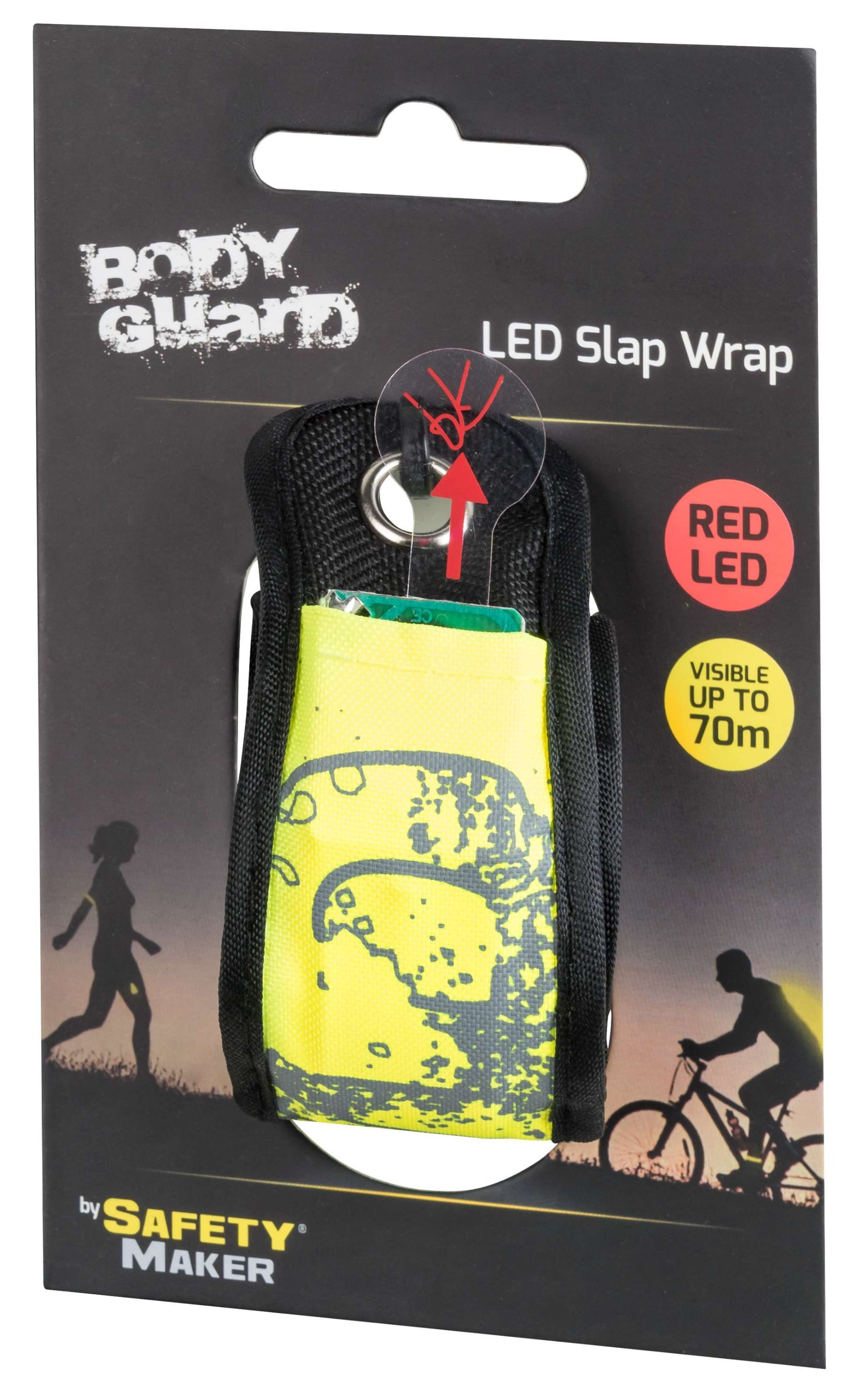LED Klackband, leuchtendes Slap Wrap gelb