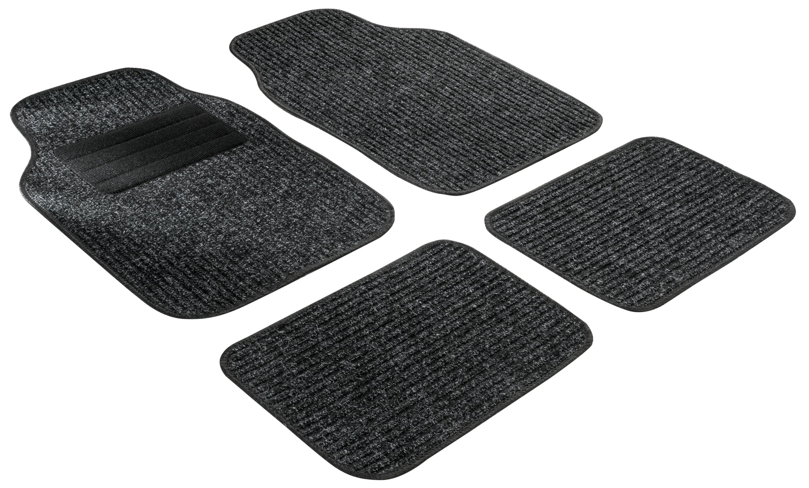 Fußmatte Rippe, Universal Automatten-Set 4-teilig schwarz | Fußmatte Rippe, Universal  Automatten-Set 4-teilig schwarz | Universal Textil Fußmatten | Textil  Fußmatten | Automatten & Teppiche | Walser Online Shop