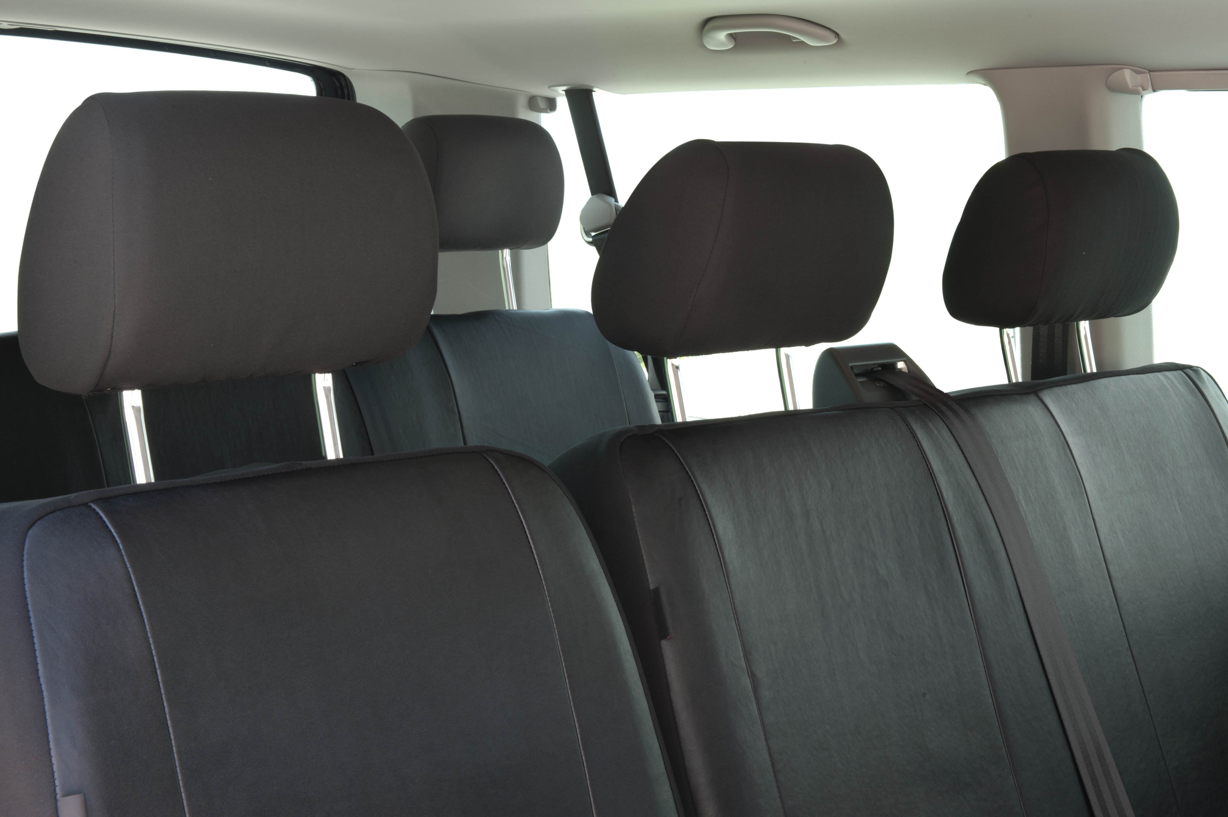 Housse de siège Transporter en simili cuir pour VW T5, double banquette arrière
