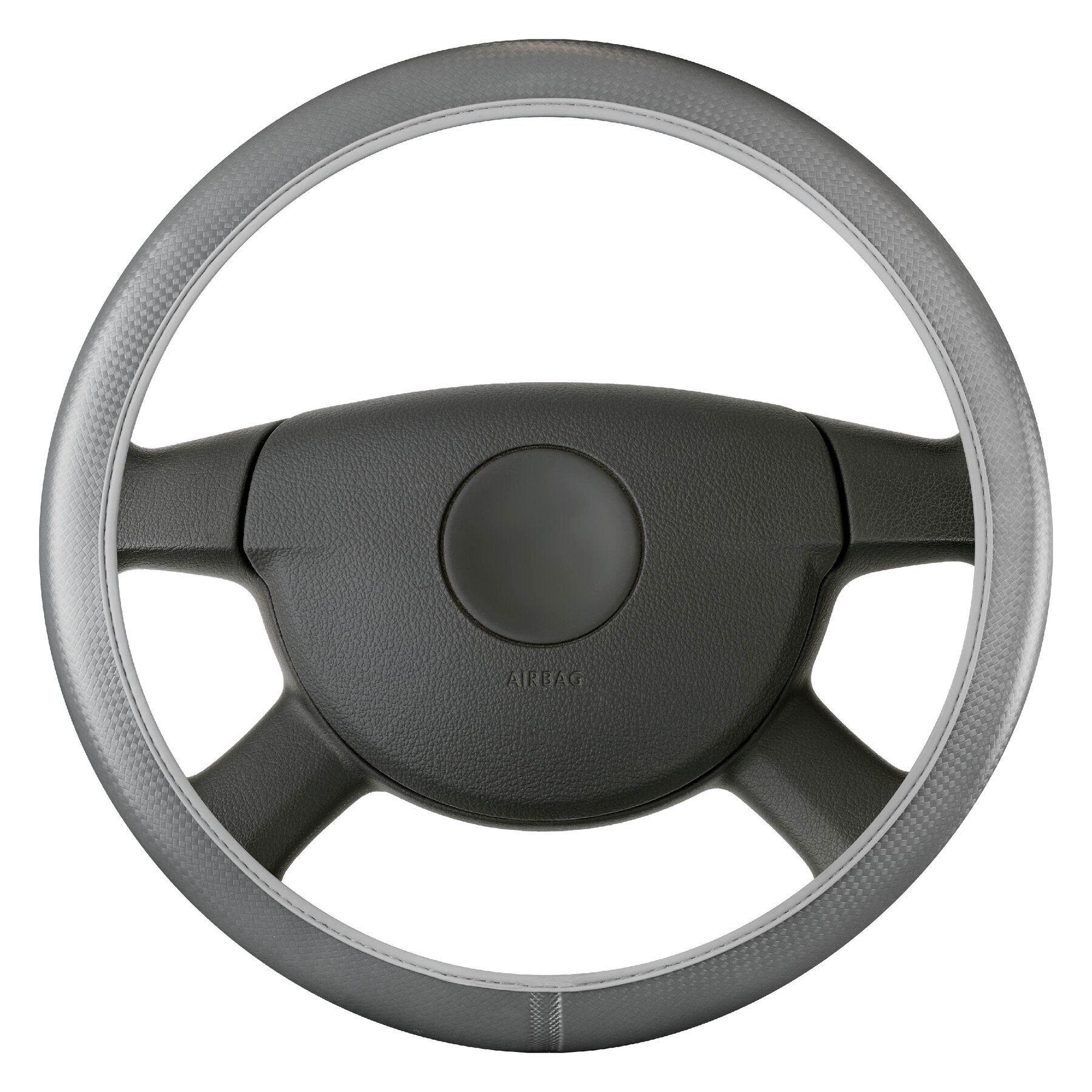 Housse de volant Soft Grip Carbon - 38 cm gris