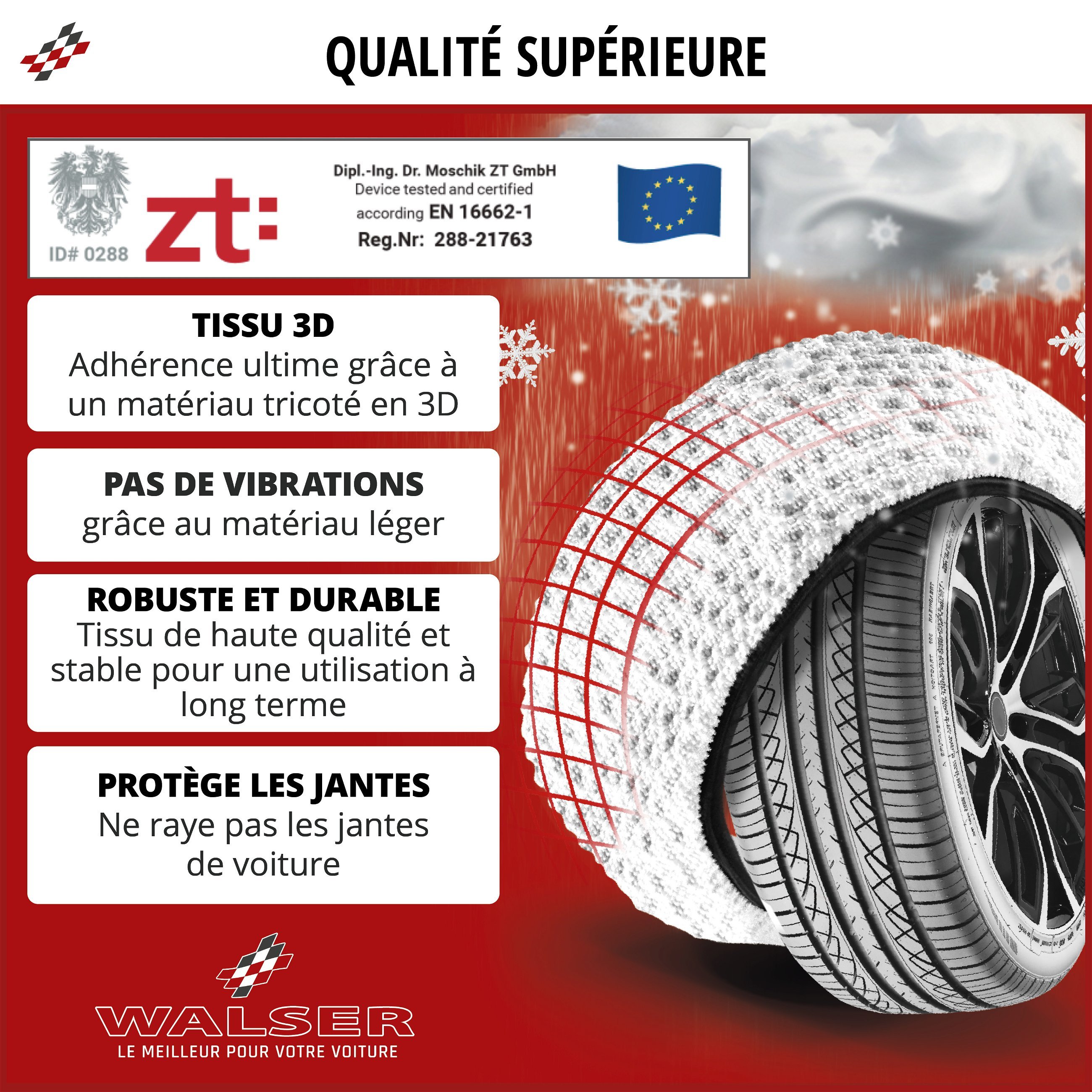 Chaussette neige NISSAN NOTE - Chaine à neige textile