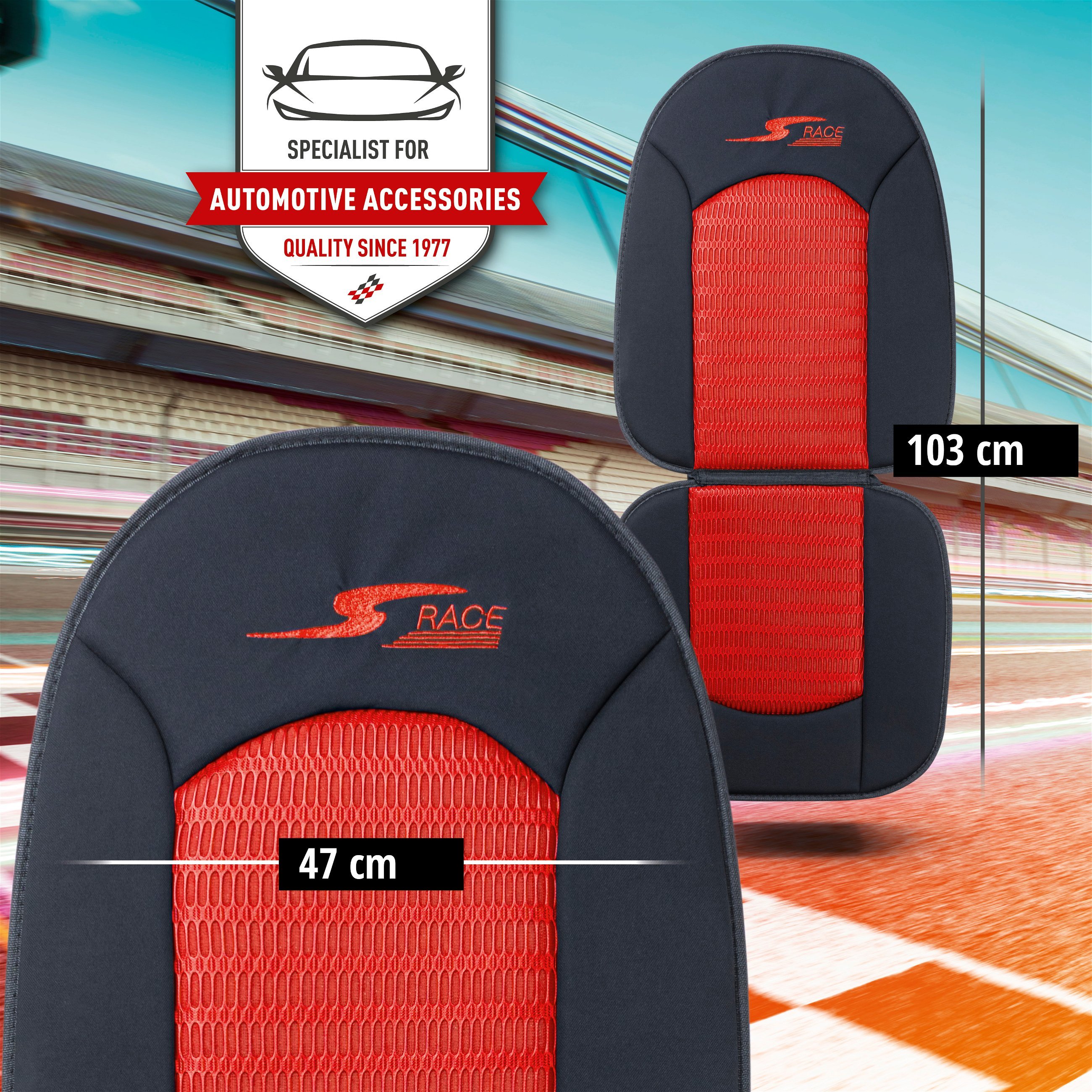 Car Seat cover S-Race red