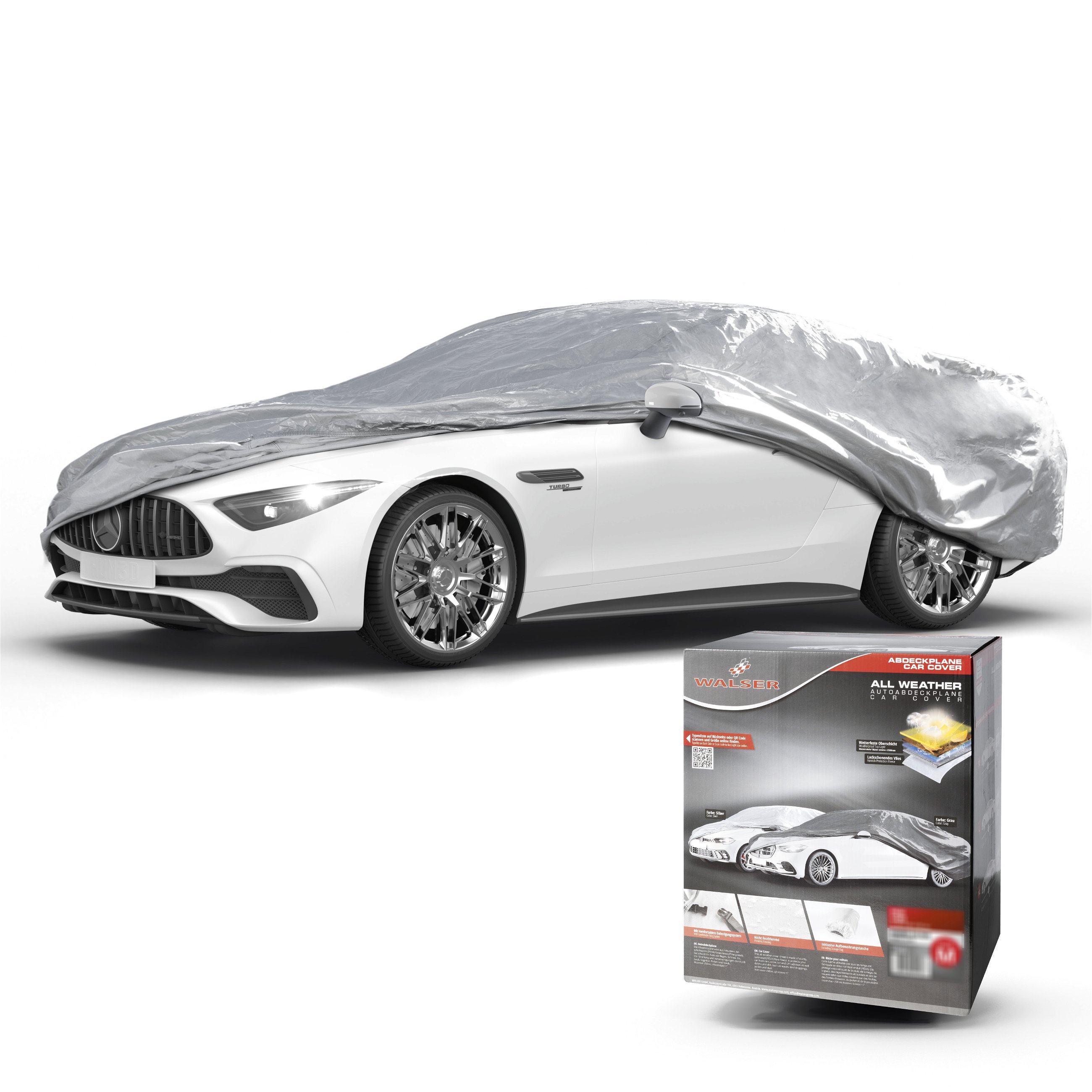 Car cover All Weather Basic, car cover full garage size L silver, Outdoor  car covers, Car covers, Covers & Garages