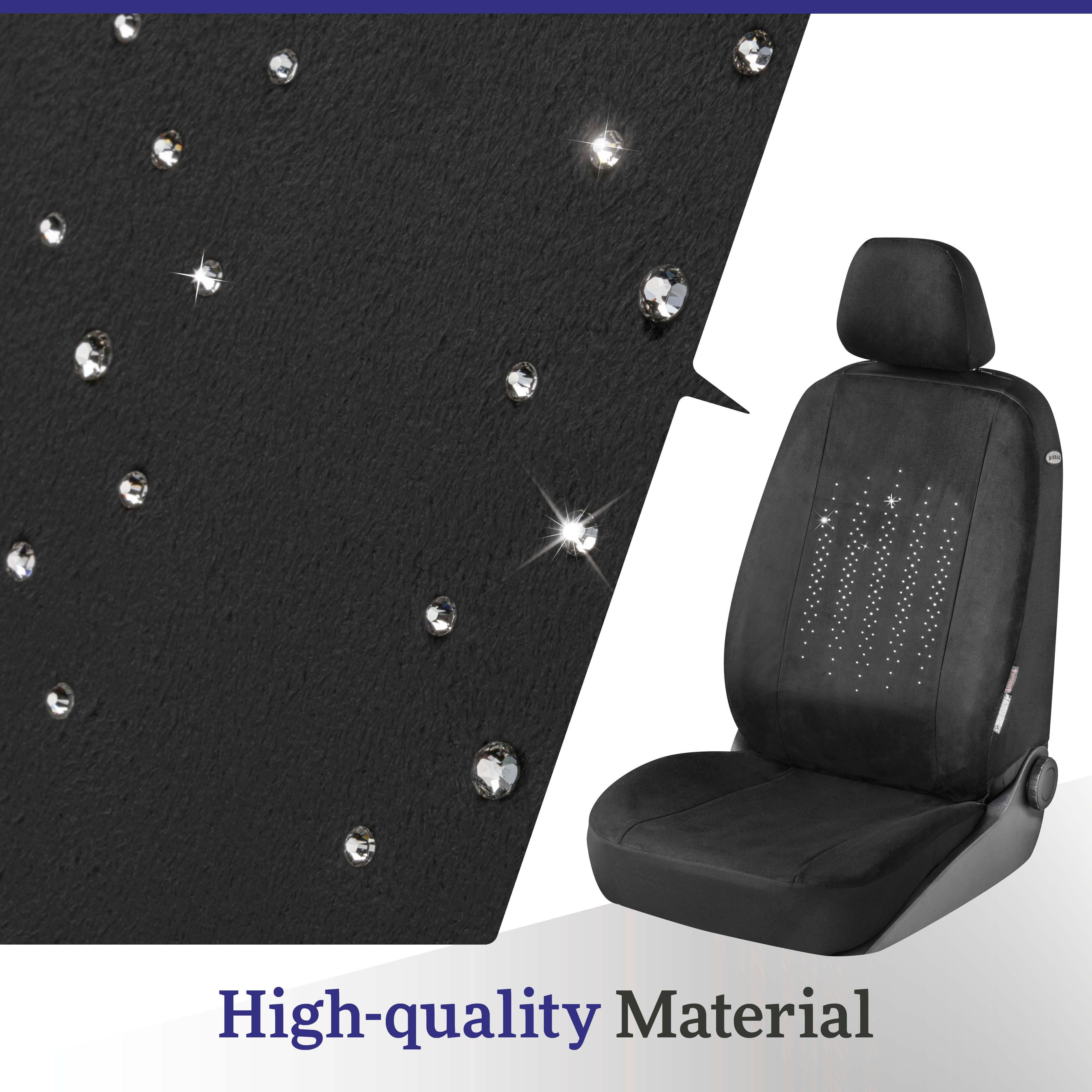 Car Seat cover Julia decorated with Swarovski® crystals for a front seat