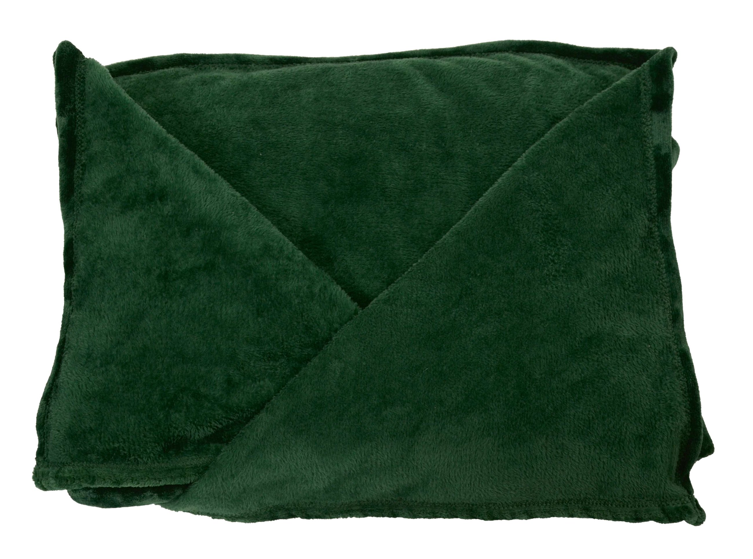 Couverture câline en polaire avec manches vert 150x180cm