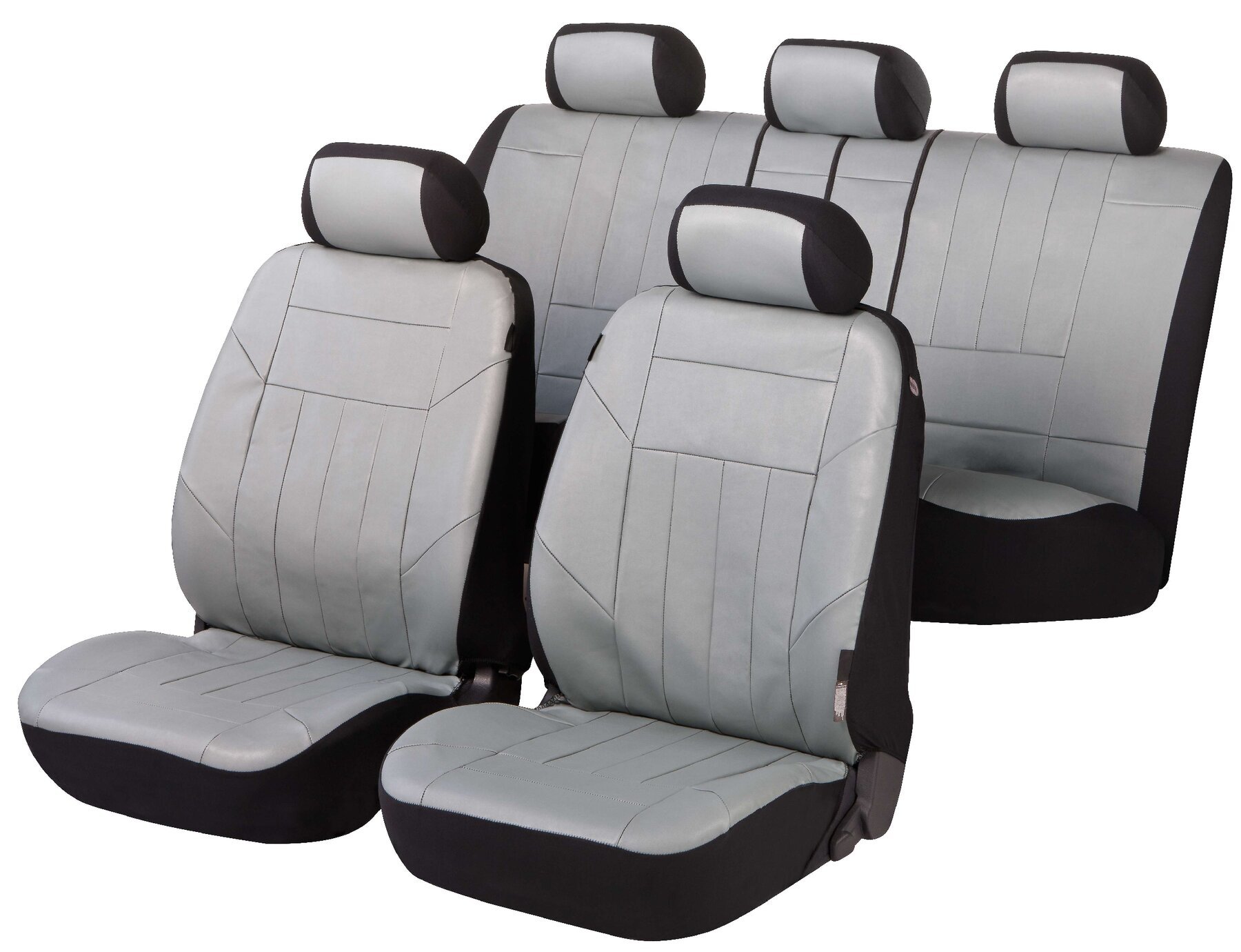 Autositzbezüge Soft Nappa grau aus Kunstleder