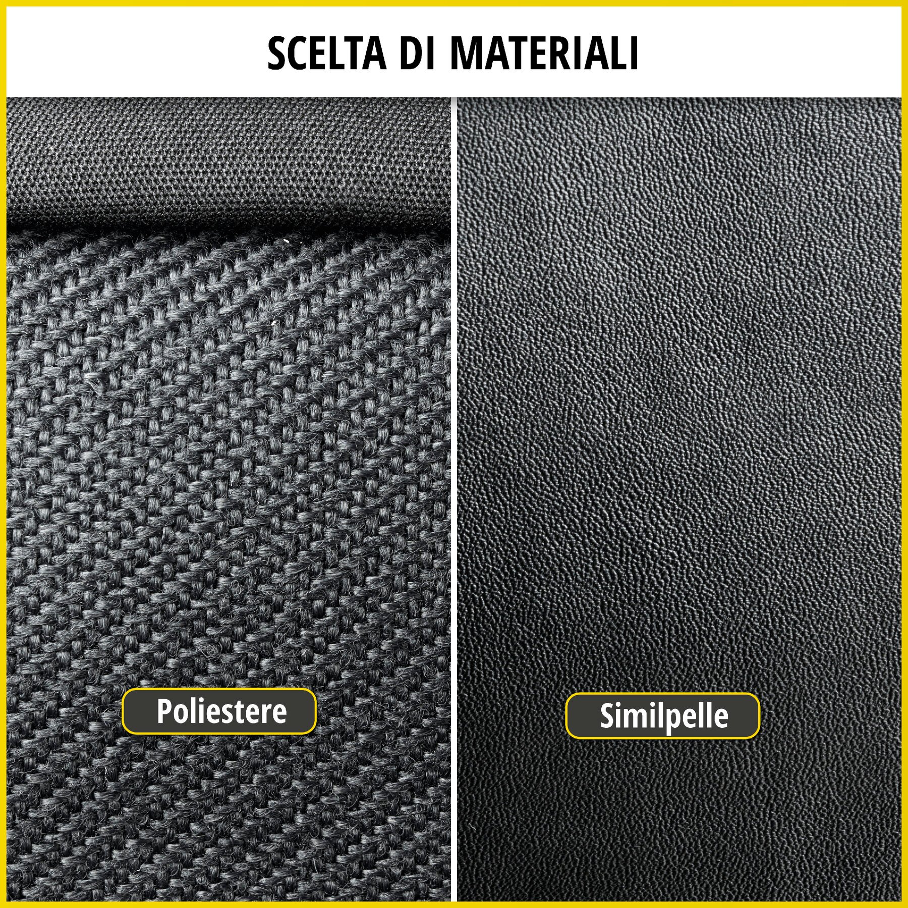 Transporter Coprisedili in tessuto per VW T6, sedile singolo posteriore