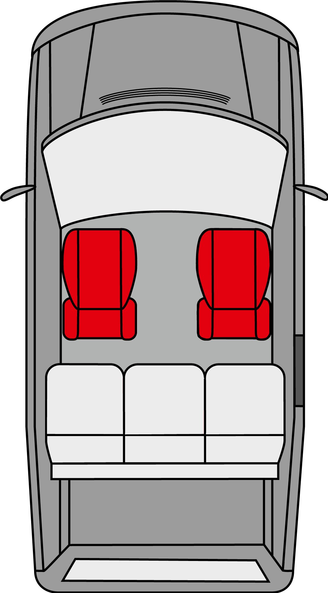 Autositzbezug Modulo für zwei Vordersitze
