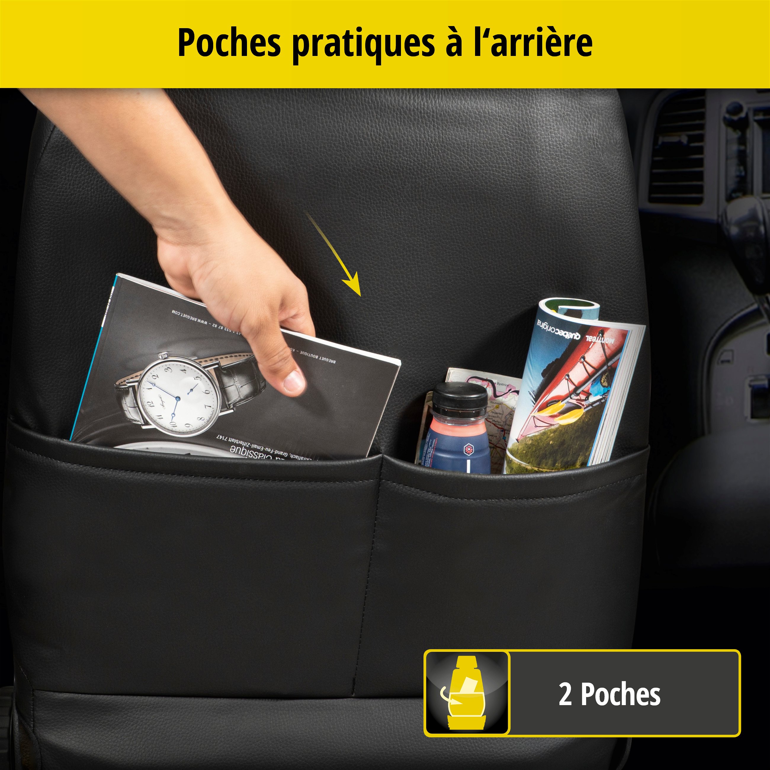Housse de siège Aversa pour Audi A3 2012-auj., 2 housses de siège pour sièges sport