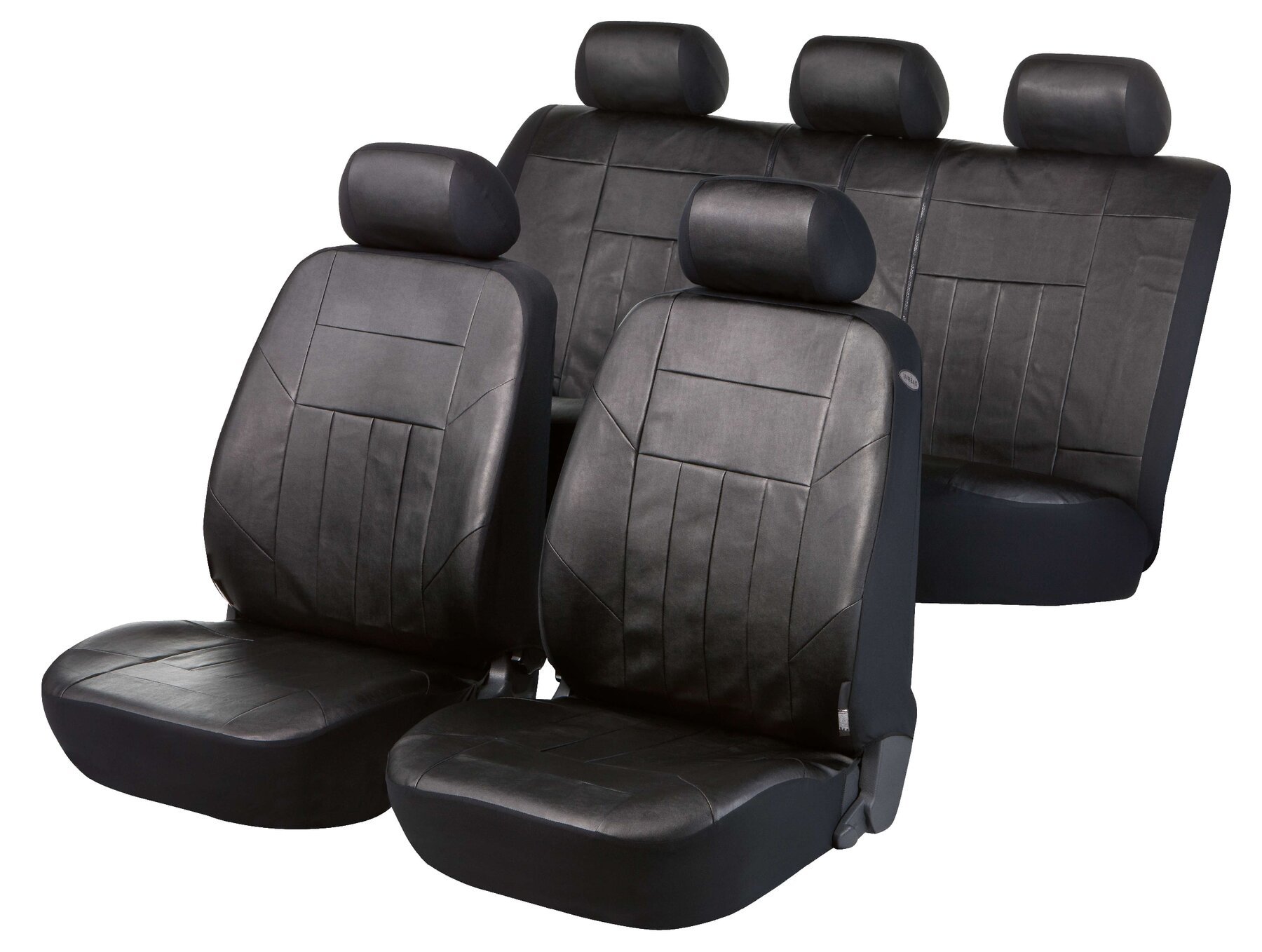 Autositzbezug Soft Nappa, PKW-Schonbezüge aus Kunstleder Komplettset schwarz