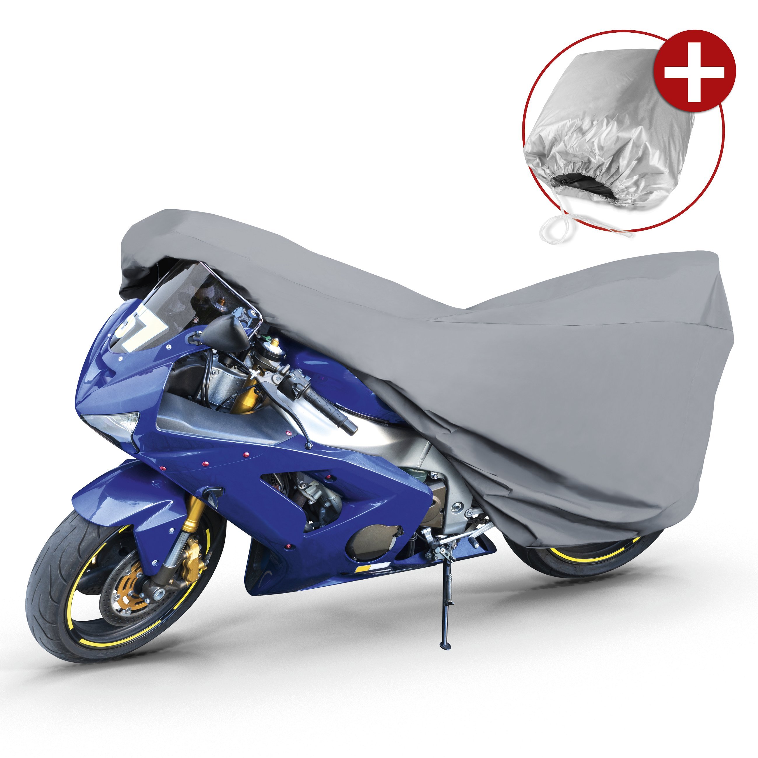 Motorrad Abdeckplane M, Motorrad Abdeckplane aus robustem PVC,  Motorrad-Garage wasserdicht - 215x95x120 cm grau, Motorrad Abdeckplane M,  Motorrad Abdeckplane aus robustem PVC, Motorrad-Garage wasserdicht -  215x95x120 cm grau, Motorrad Abdeckplanen