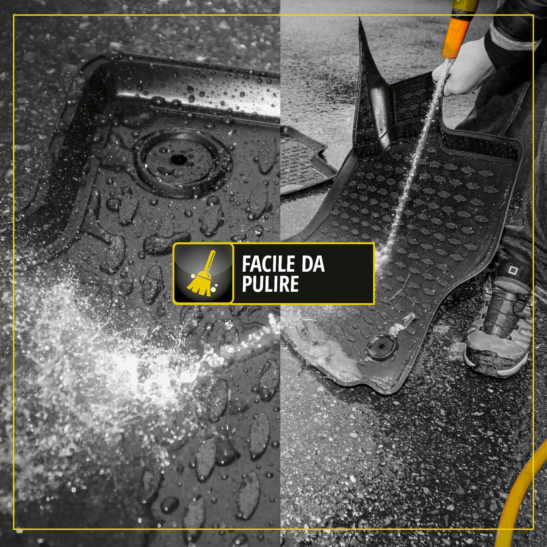 Tappetini in gomma per auto su misura XTR per Toyota Corolla sedan 2013 - 2019