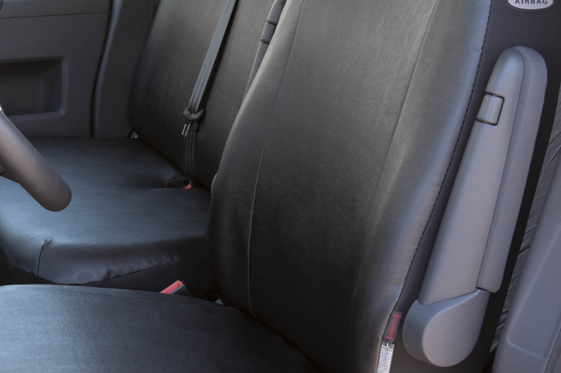 Autoschonbezug Transporter aus Kunstleder für VW T5, Einzelsitz vorne, Ausnehmung Armlehne