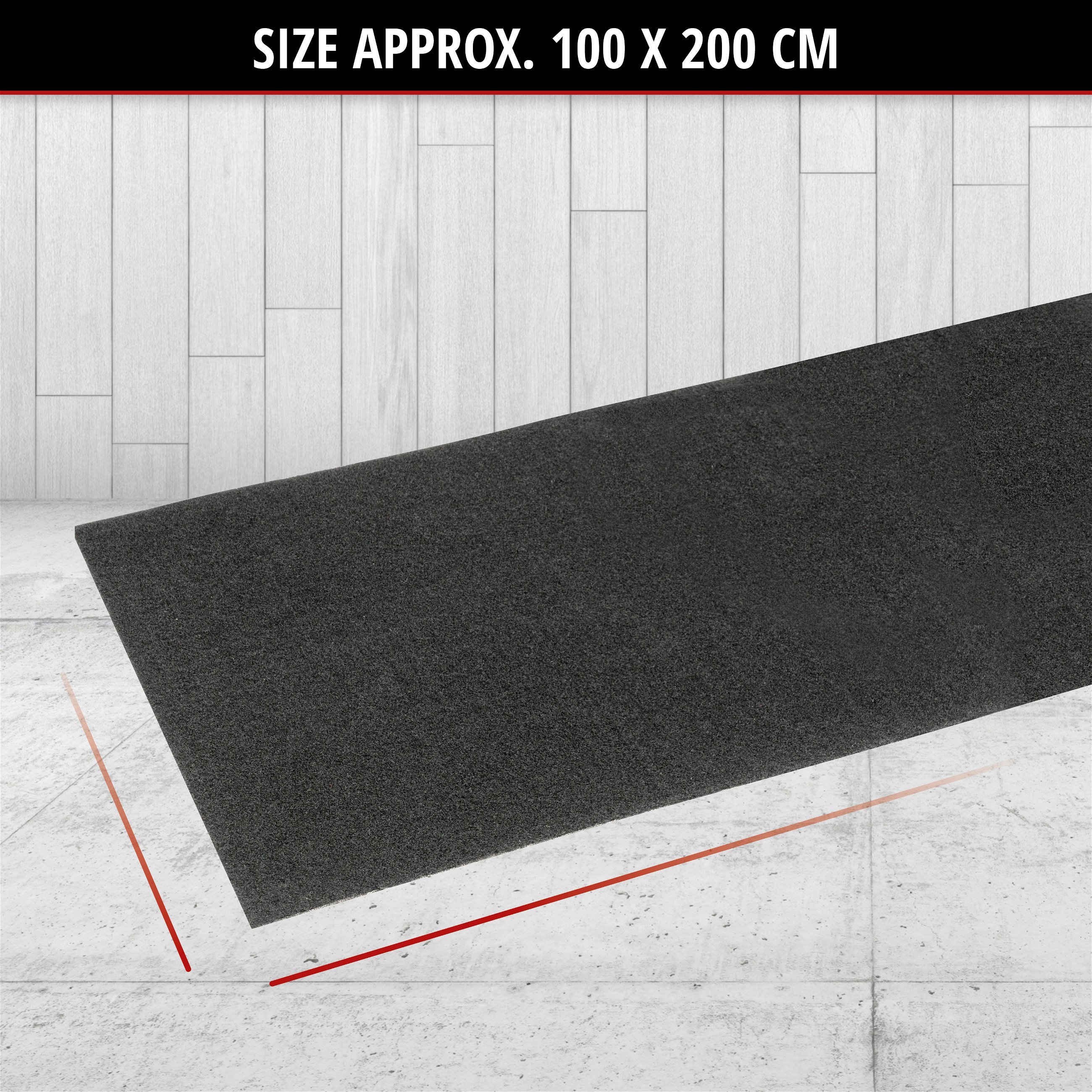 Oil collection mat Clean Max 100x200 cm black