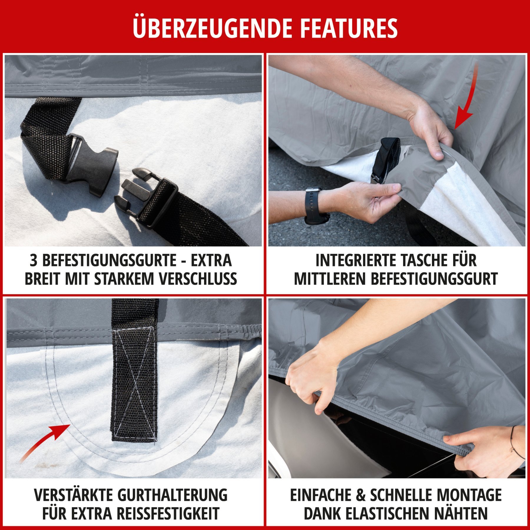 Autoplane All Weather Plus, PKW-Abdeckplane SUV Größe S grau