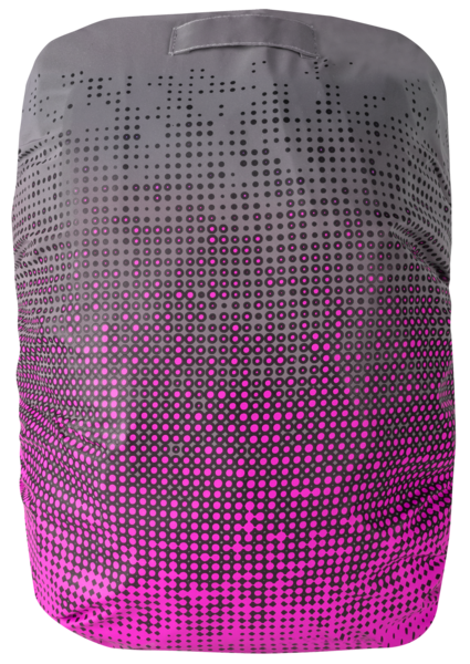 Reflektierender Bagcover silber-pink reflektierend