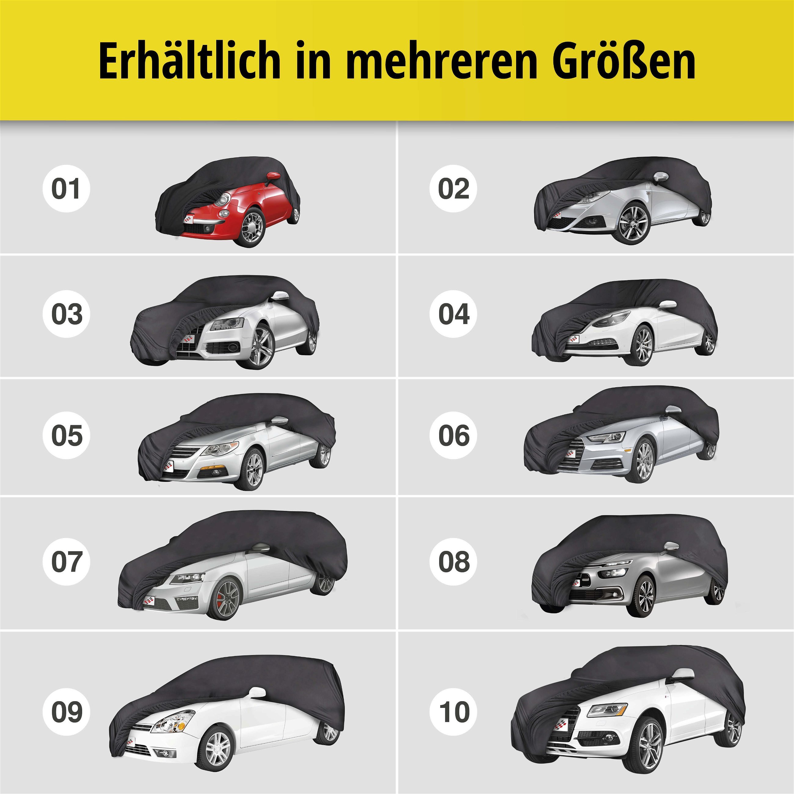 Autoplane Abdeckplane Indoor Soft Premium Größe 7 schwarz