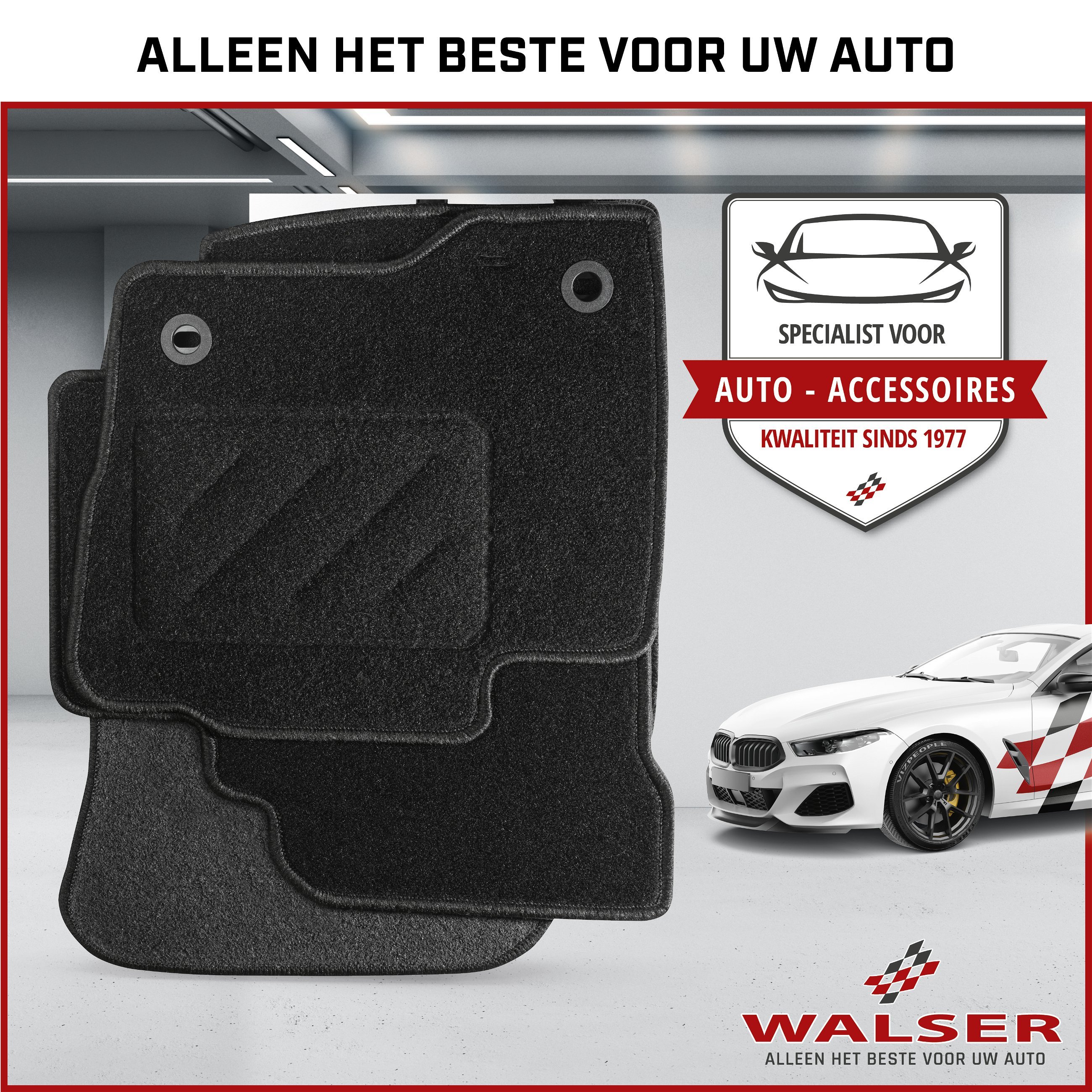 Naaldvilt Velours voetmatten geschikt voor Opel Astra H 01/2004-05/2014, Astra H Caravan 08/2004-05/2014, Astra H GTC 03/2005-10/2010