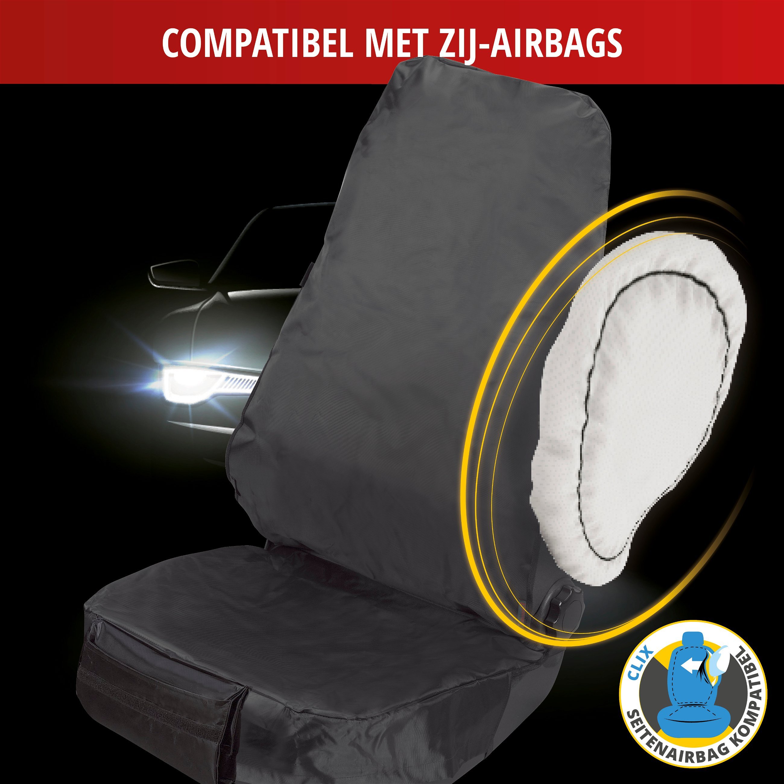 Autostoelhoes polyester, universeel formaat beschermhoes en beschermende  onderlaag voor auto's en vrachtwagens, werkplaatsbeschermer gemaakt van  polyester, kleur: zwart | Stoffen Stoelhoezen | Stoelhoezen voor Auto |  Autostoelhoezen \u0026 Kussens | Walser 
