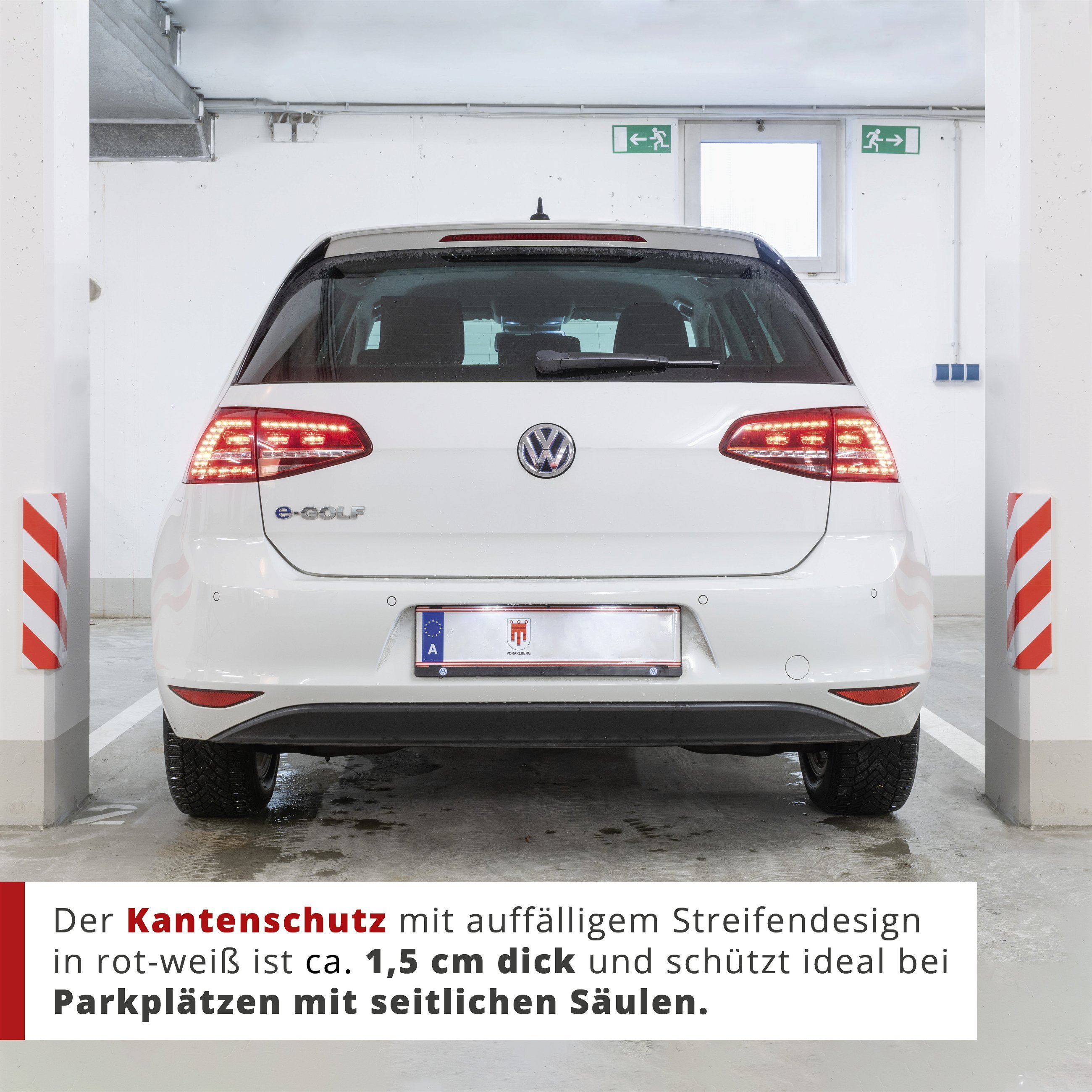 Rovtop 2 Stück Garagen Wandschutz, Kantenschutz Schaumstoff Garage