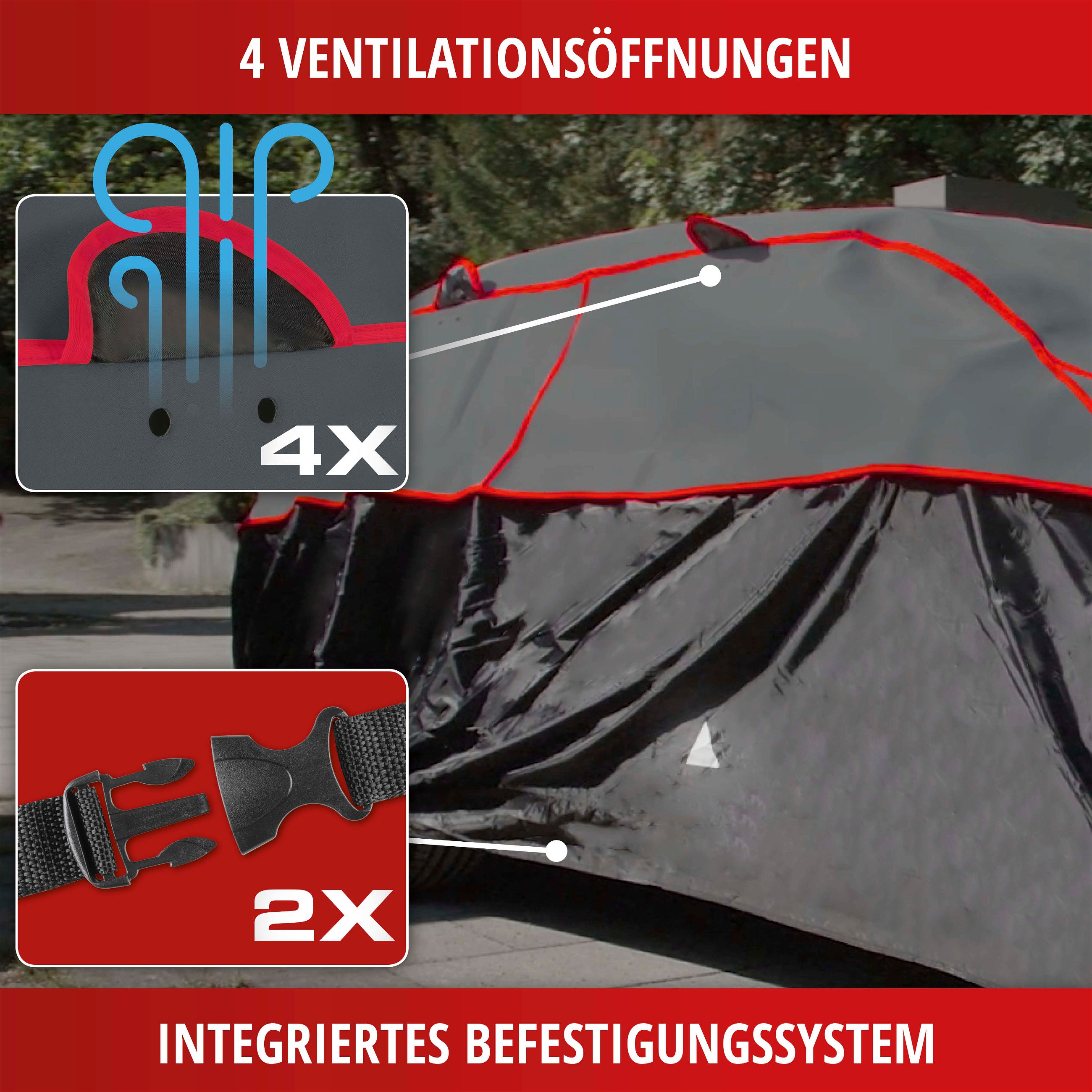 SUV Hagelschutzplane Premium Hybrid, Hagelschutzgarage Größe M