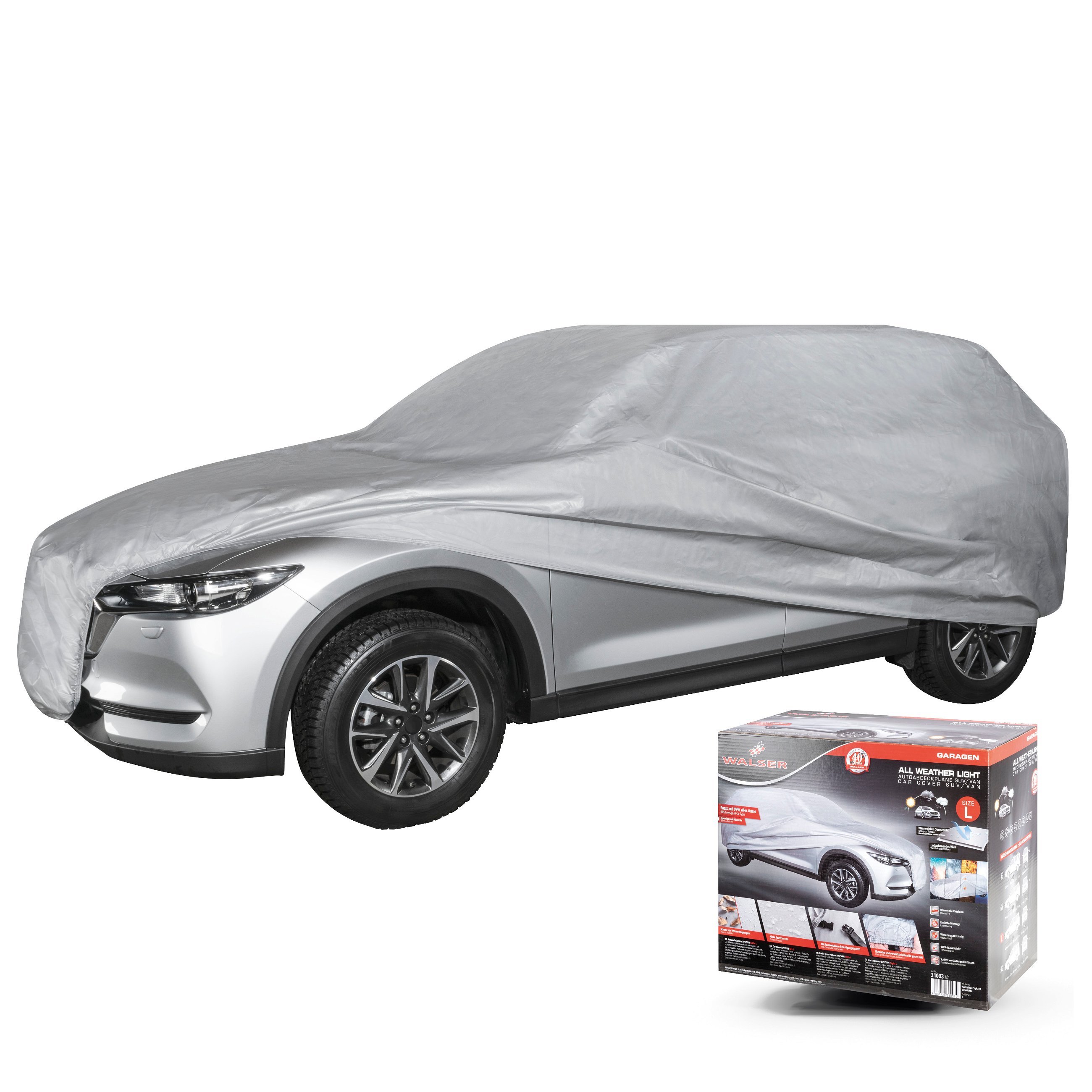 Autoplane All Weather Light, SUV-Abdeckplane Größe L, hellgrau