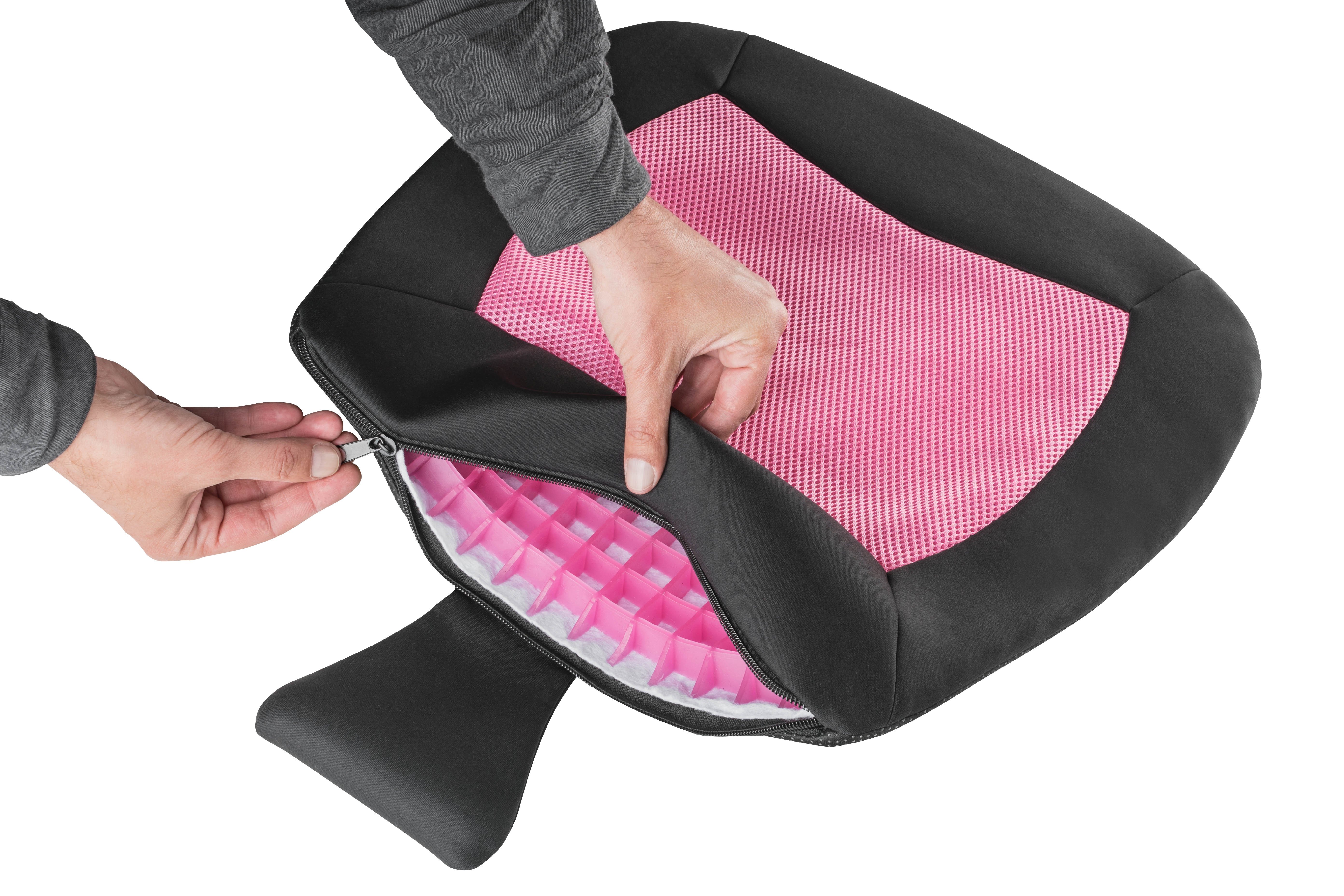 Sitzkissen Cool Touch schwarz-pink