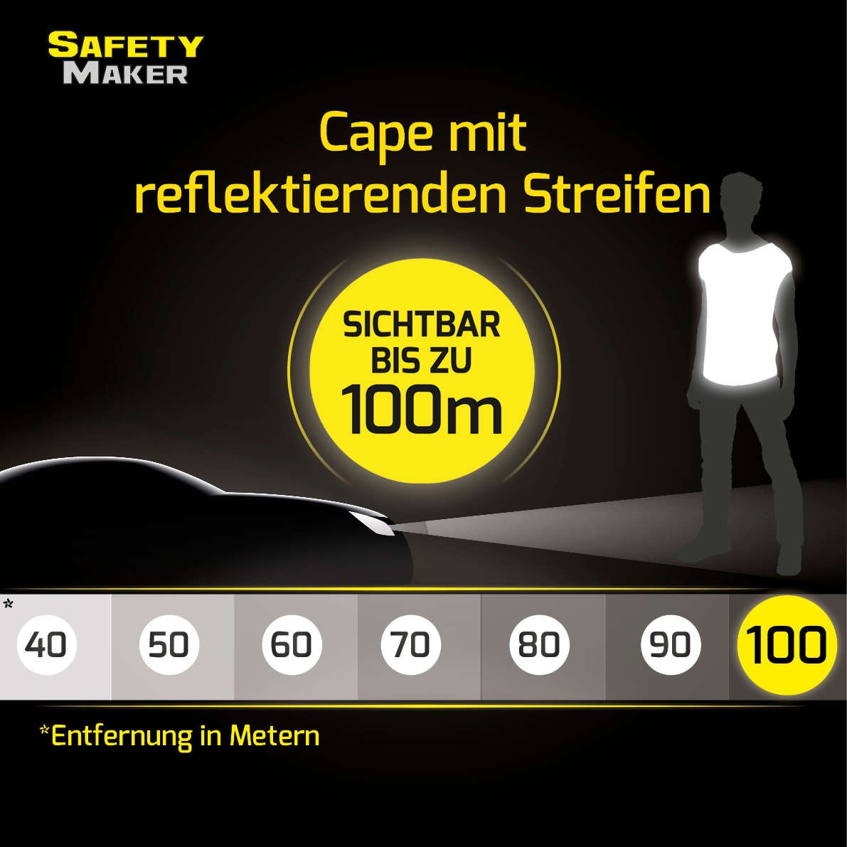 Freizeitweste mit reflektierenden Designelementen L/XL blau