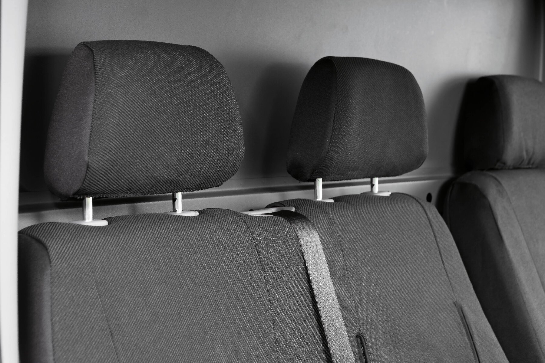 Passform Sitzbezug aus Stoff für Ford Transit, Einzelsitzbezug vorne und Doppelbankbezug
