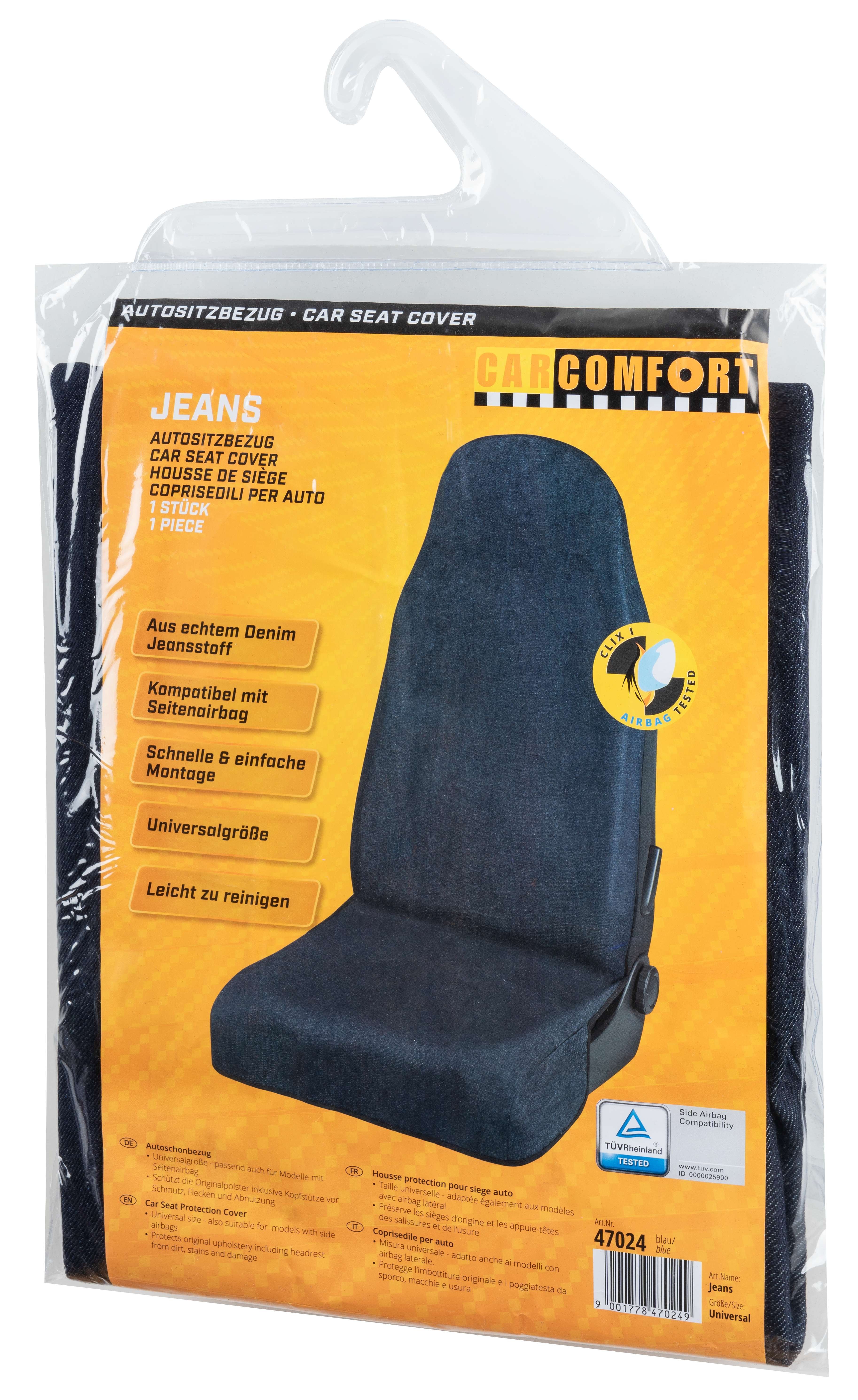 Autostoelhoes jeans blauw voor één voorstoel, slipcover universele pasvorm,  autostoelhoes | Stoelhoezen voor Audi | Filter Stoelhoezen Op Autotype |  Stoelhoezen voor Auto | Autostoelhoezen \u0026 Kussens | Walser Online Shop