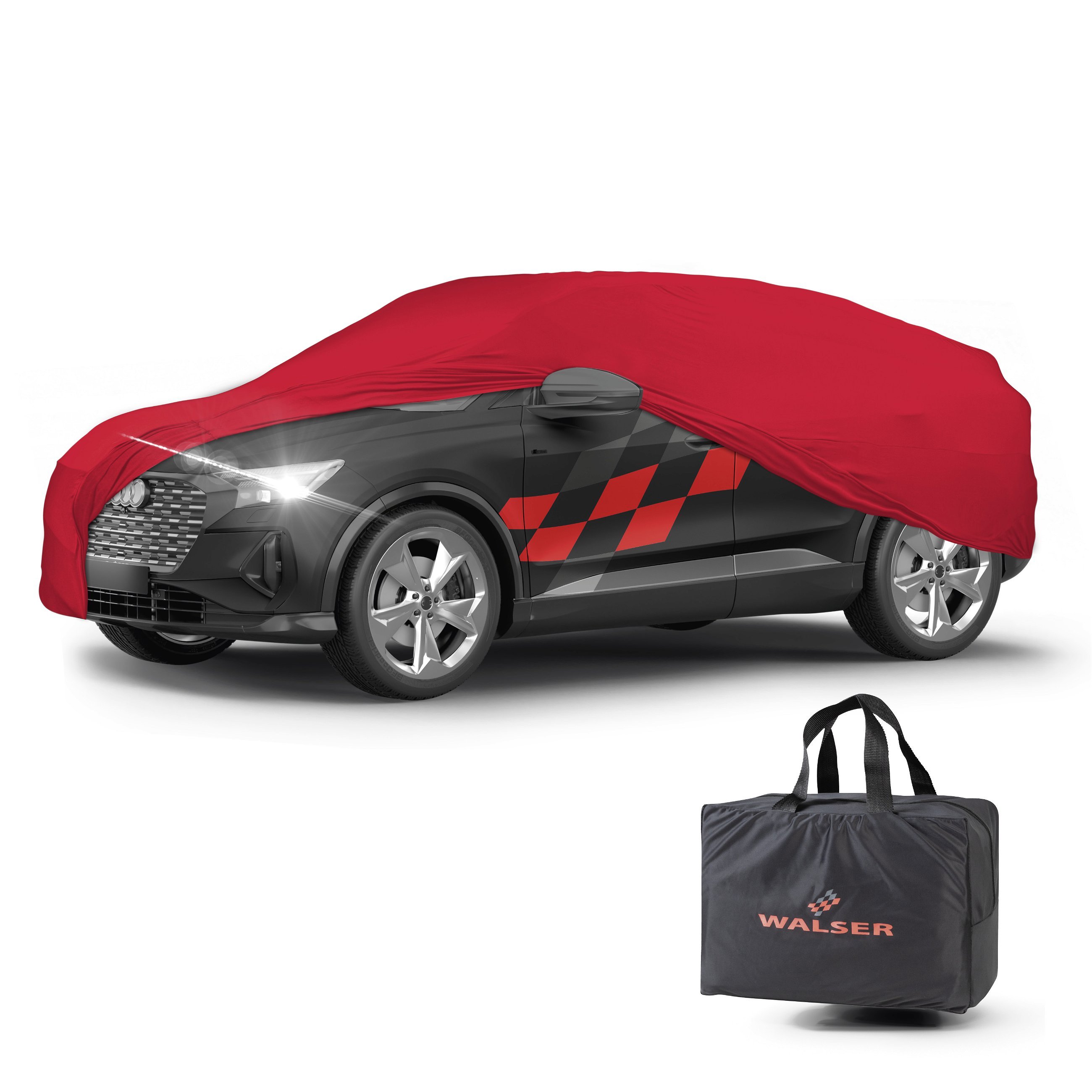 Car cover Indoor Stretch Plus SUV size L red