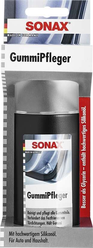 SONAX Caoutchouc d'entretien sur carte SB 100 ml avec huile de silicone de haute qualité