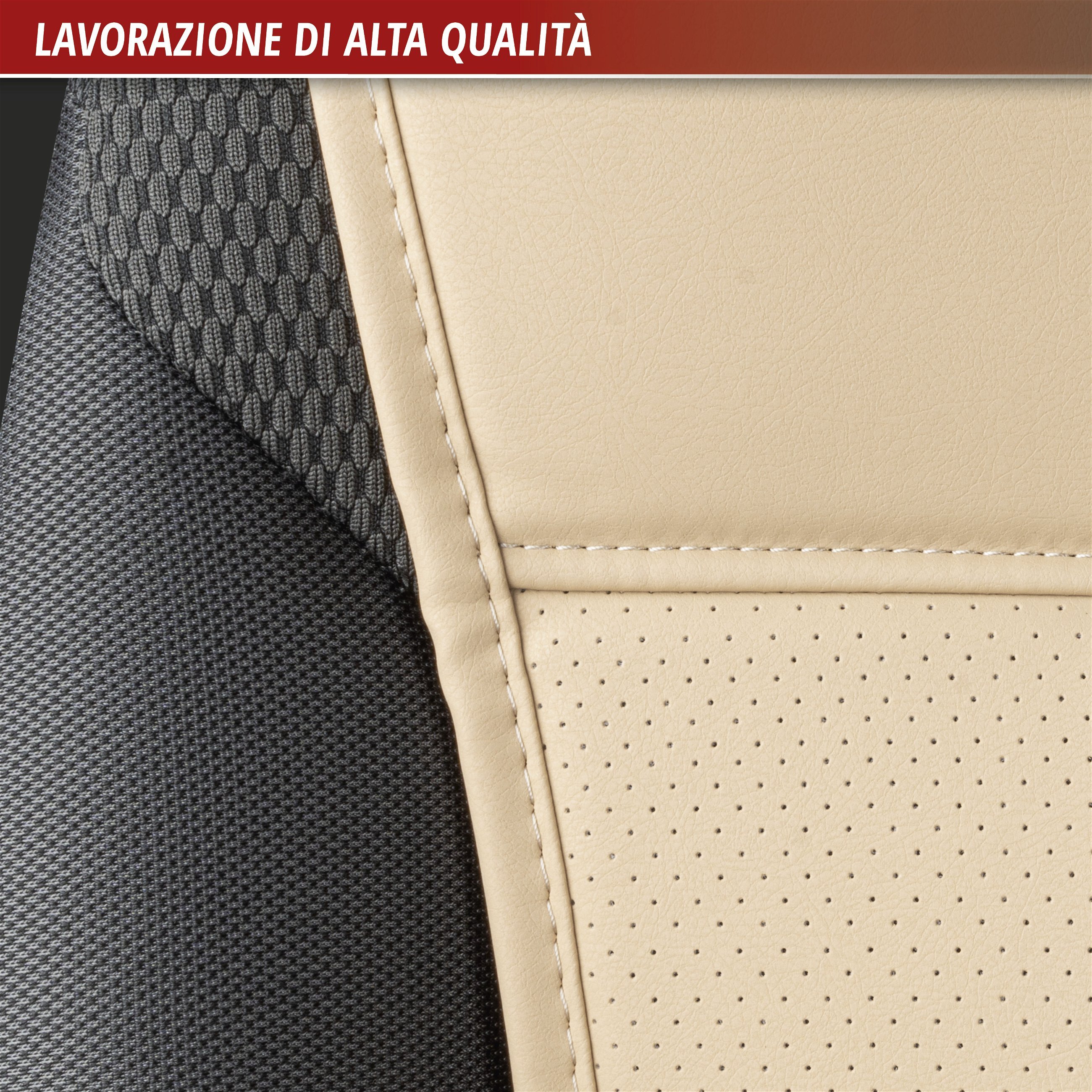 Coprisedili per auto Lewis beige