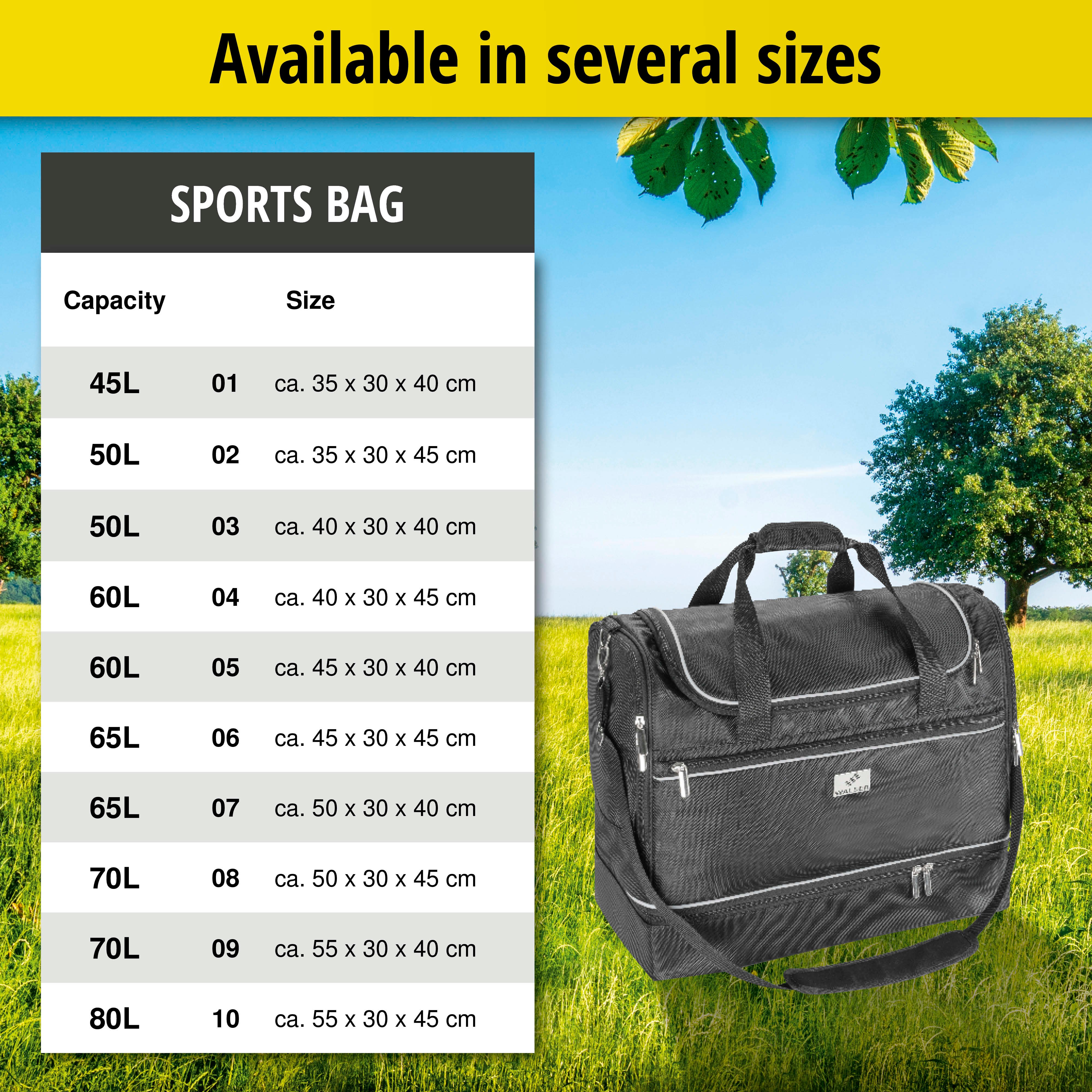 Carbags sports bag 55x30x45cm black
