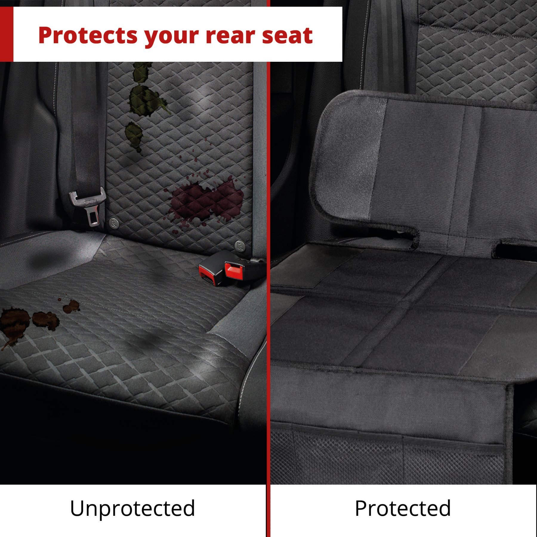 Child seat pad George Premium, protective pad child seat black