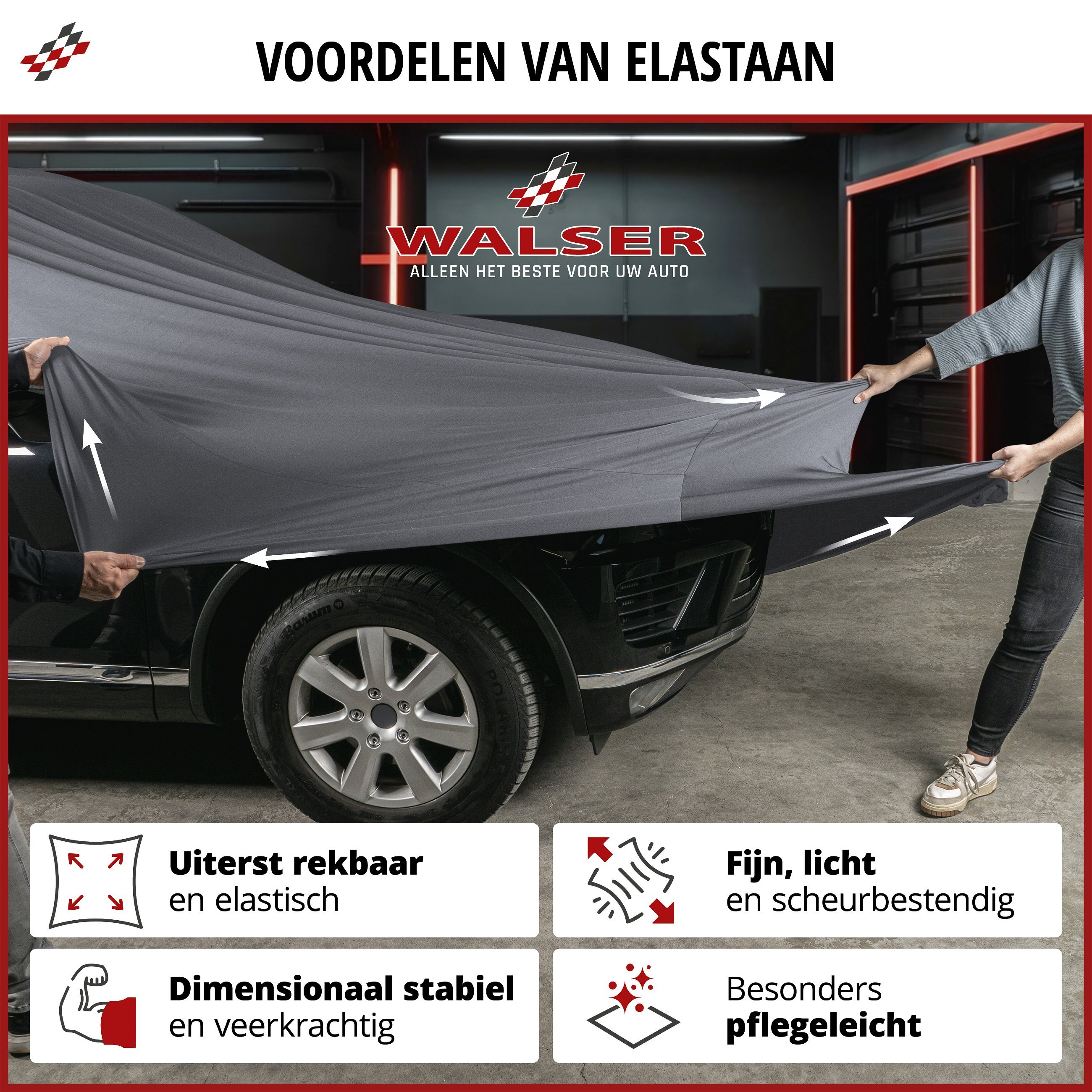 Overtrek Indoor Stretch Plus SUV sitze S antraciet