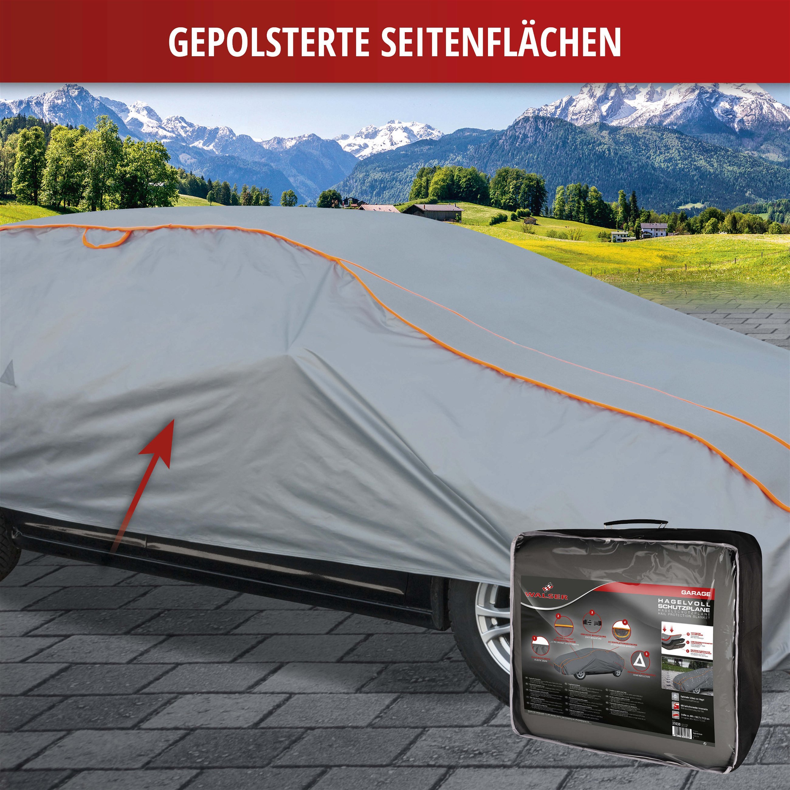 Hagelschutzplane Perma Protect Complete Größe S